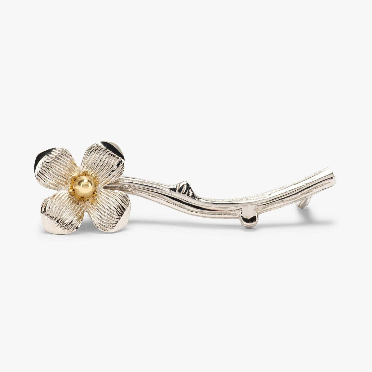 Dogwood Solid Pull (4" c-c) - Polished Nickel