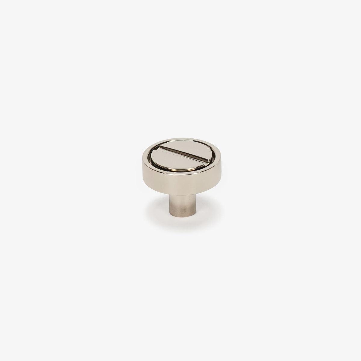 Archimede 1.25" Solid Brass Knob - Polished Nickel
