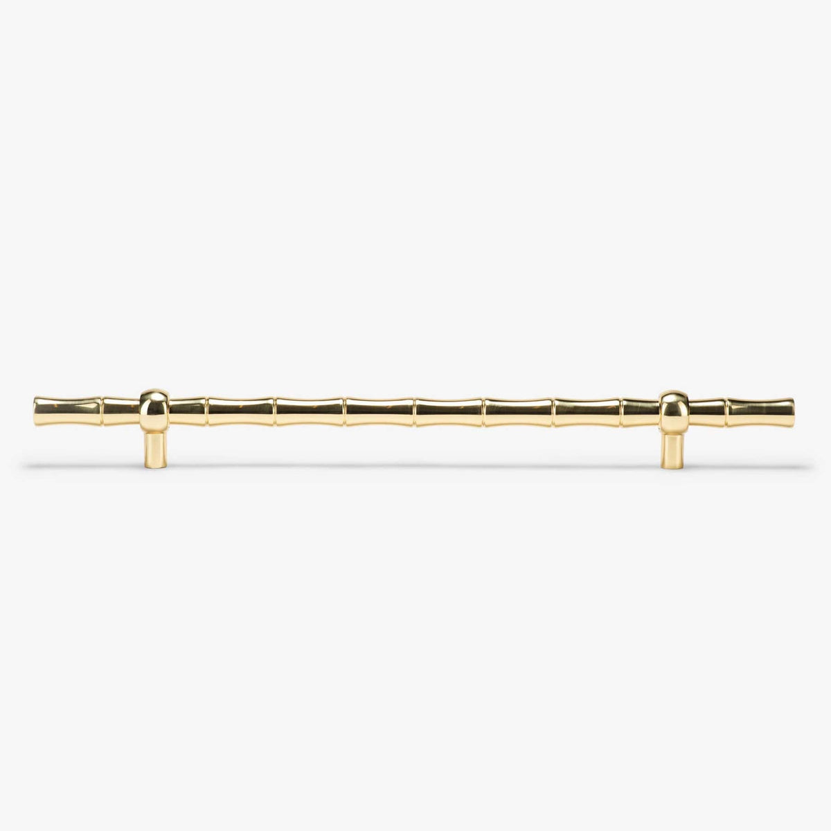 Bamboo Appliance Pull (14" c-c) - Polished Brass