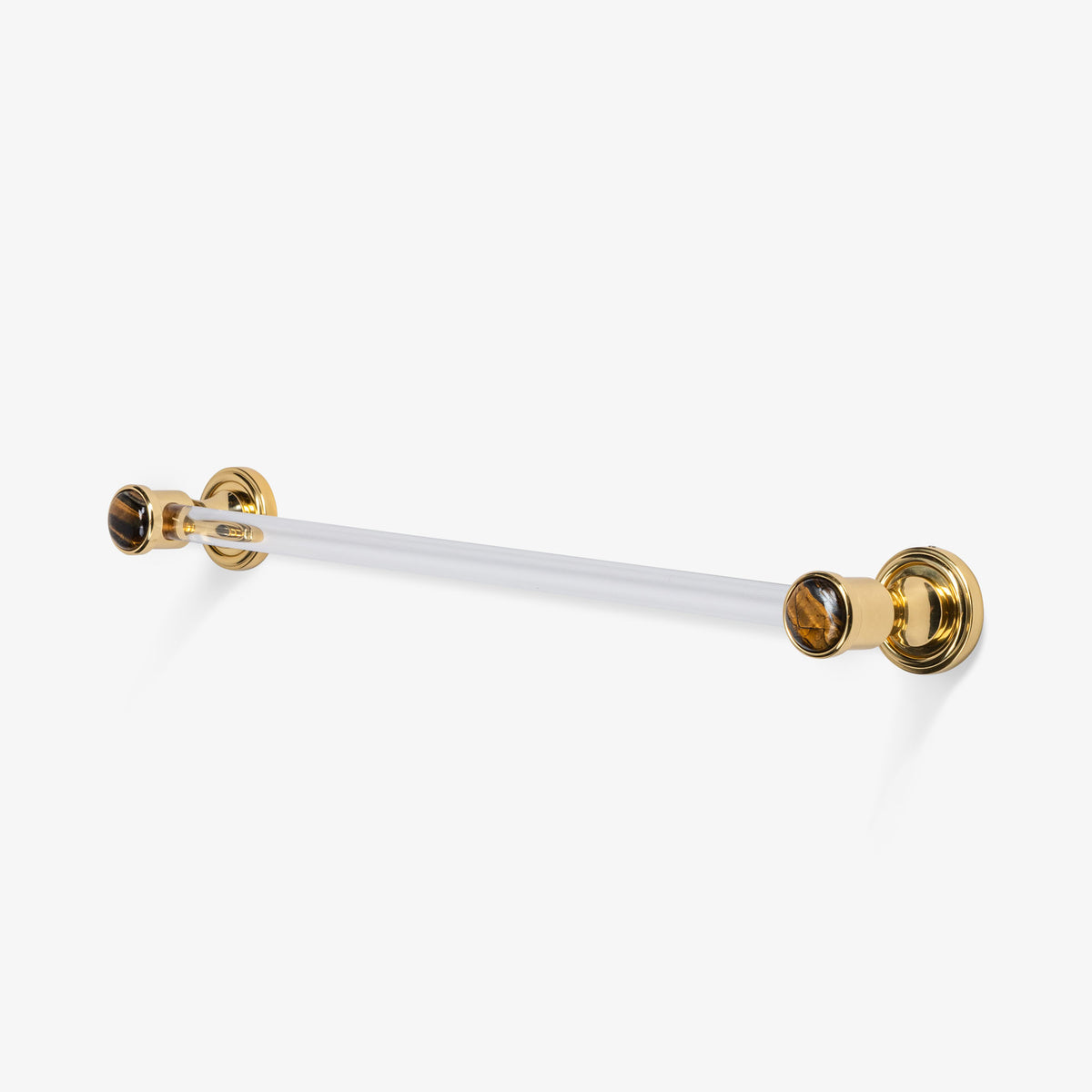 Lane Lucite Towel Bar - Polished Brass