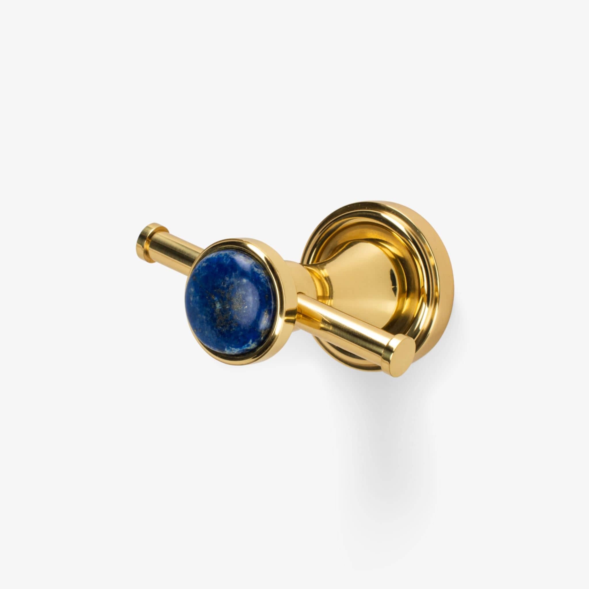 Modern Matter Luxury Bespoke Polished Brass Double Hook | Modern Matter Hook