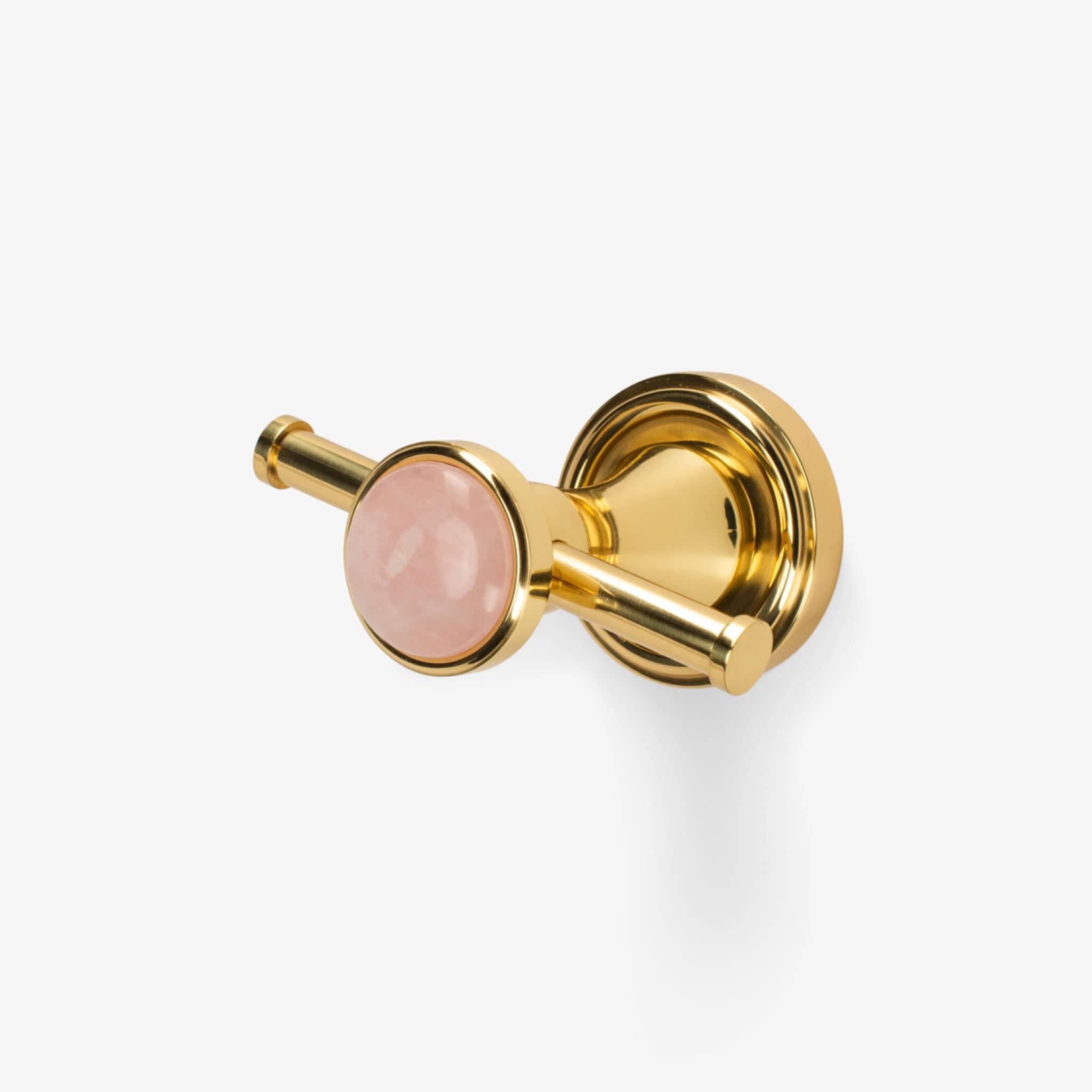 Modern Matter Luxury Bespoke Polished Brass Double Hook | Modern Matter Hook