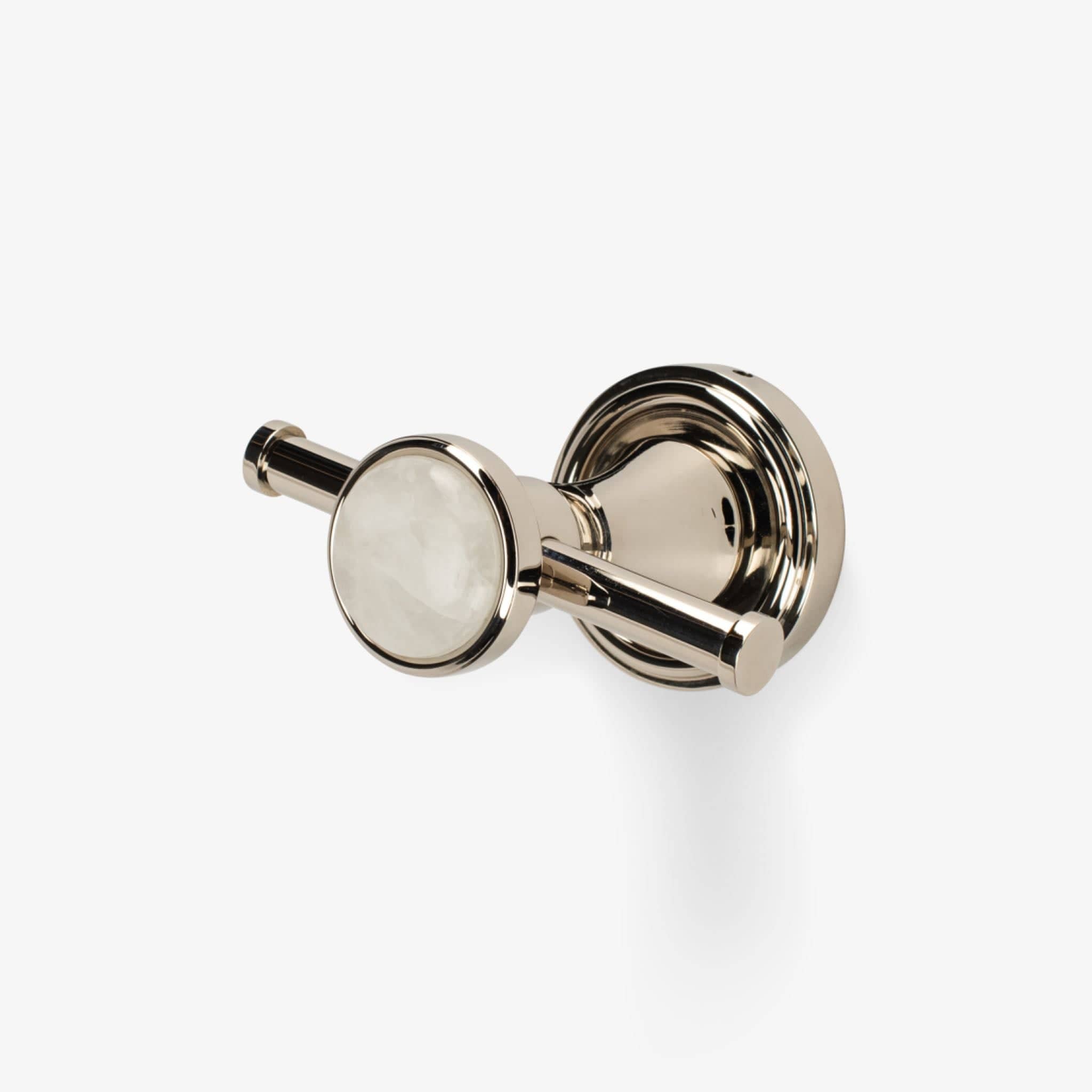 Modern Matter Luxury Bespoke Polished Brass Double Hook | Modern Matter Hook