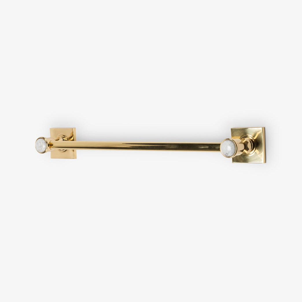 Astor Custom Brass Towel Bar - Polished Brass