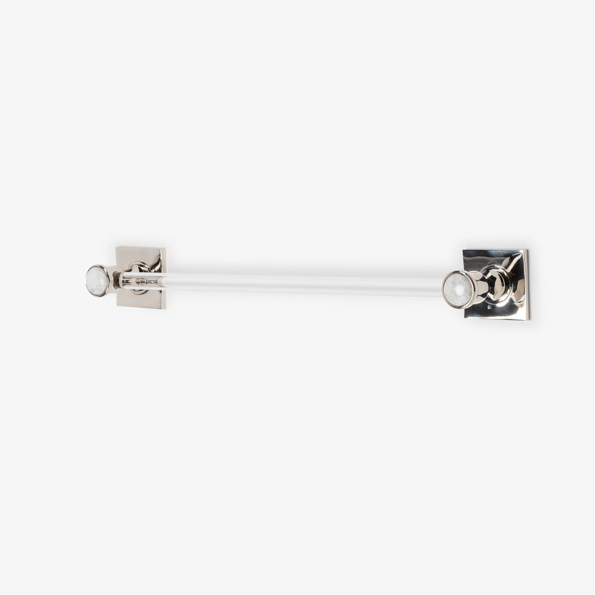 Astor Custom Lucite Towel Bar - Polished Nickel