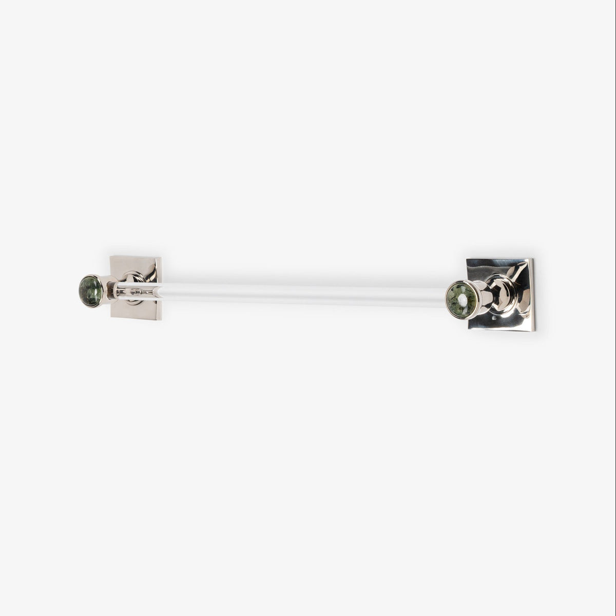 Astor Custom Lucite Towel Bar - Polished Nickel