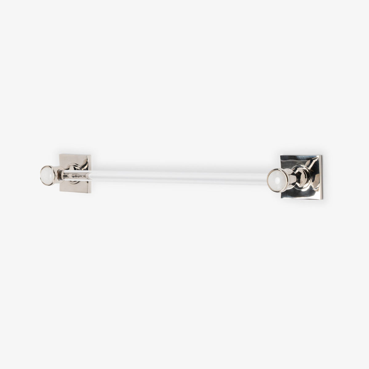Astor Custom Lucite Towel Bar - Polished Nickel