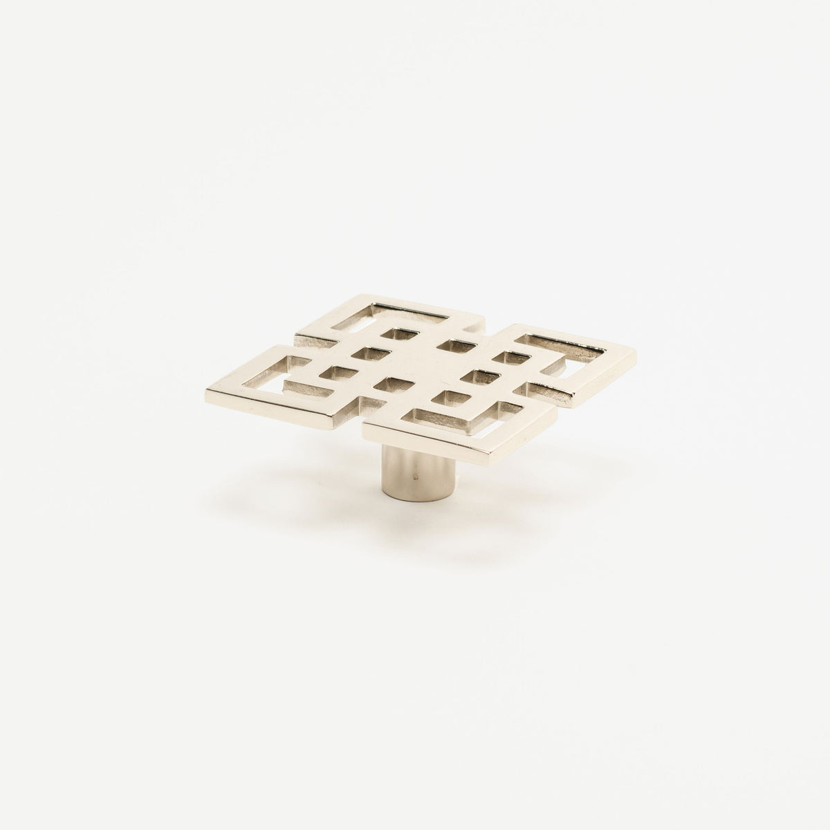 Fretwork Knob - Polished Nickel#Size_2"