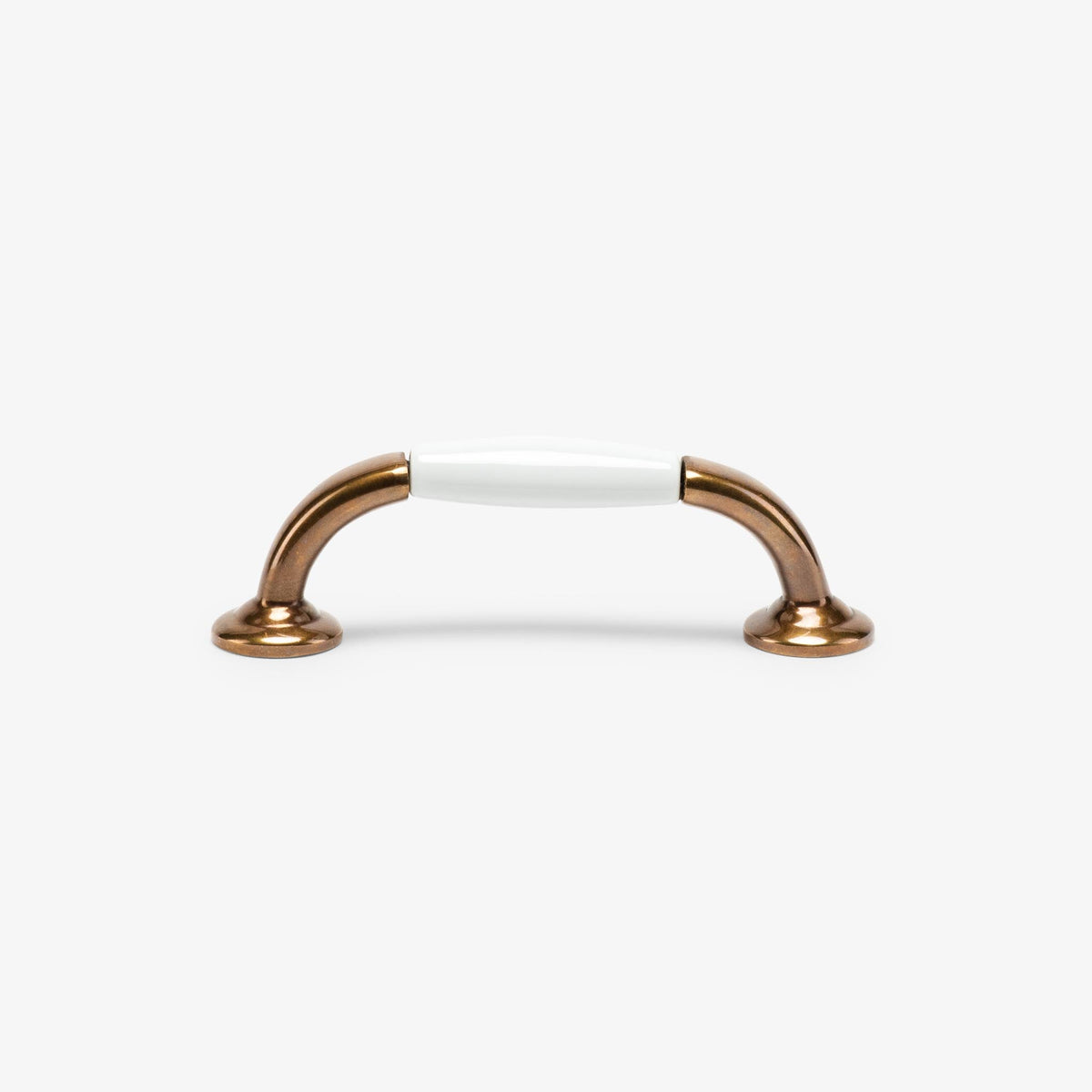 Clementine Porcelain Bar Pull (4" c-c) - Burnished Brass