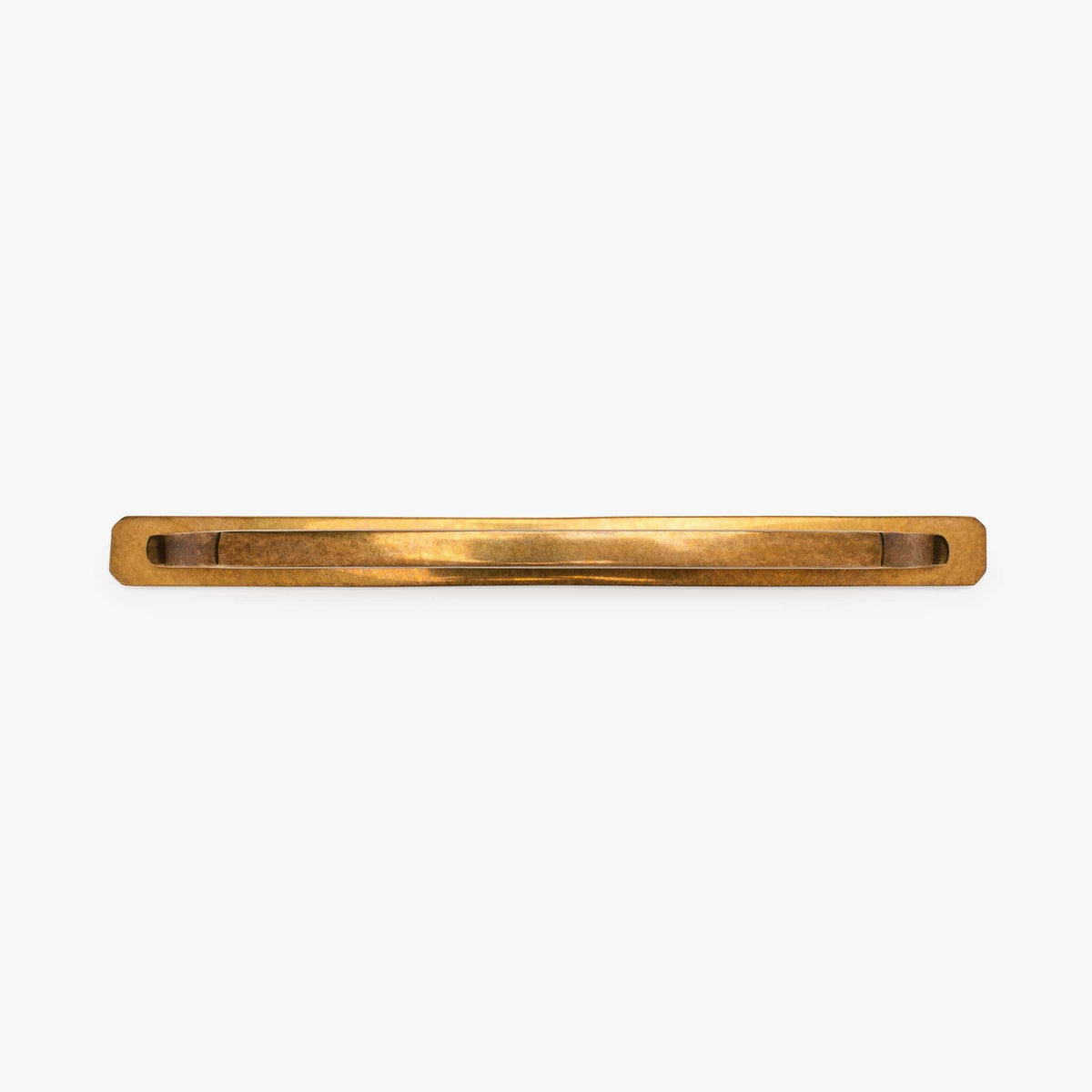 Monterey Bar Pull with Backplate - Burnished Brass