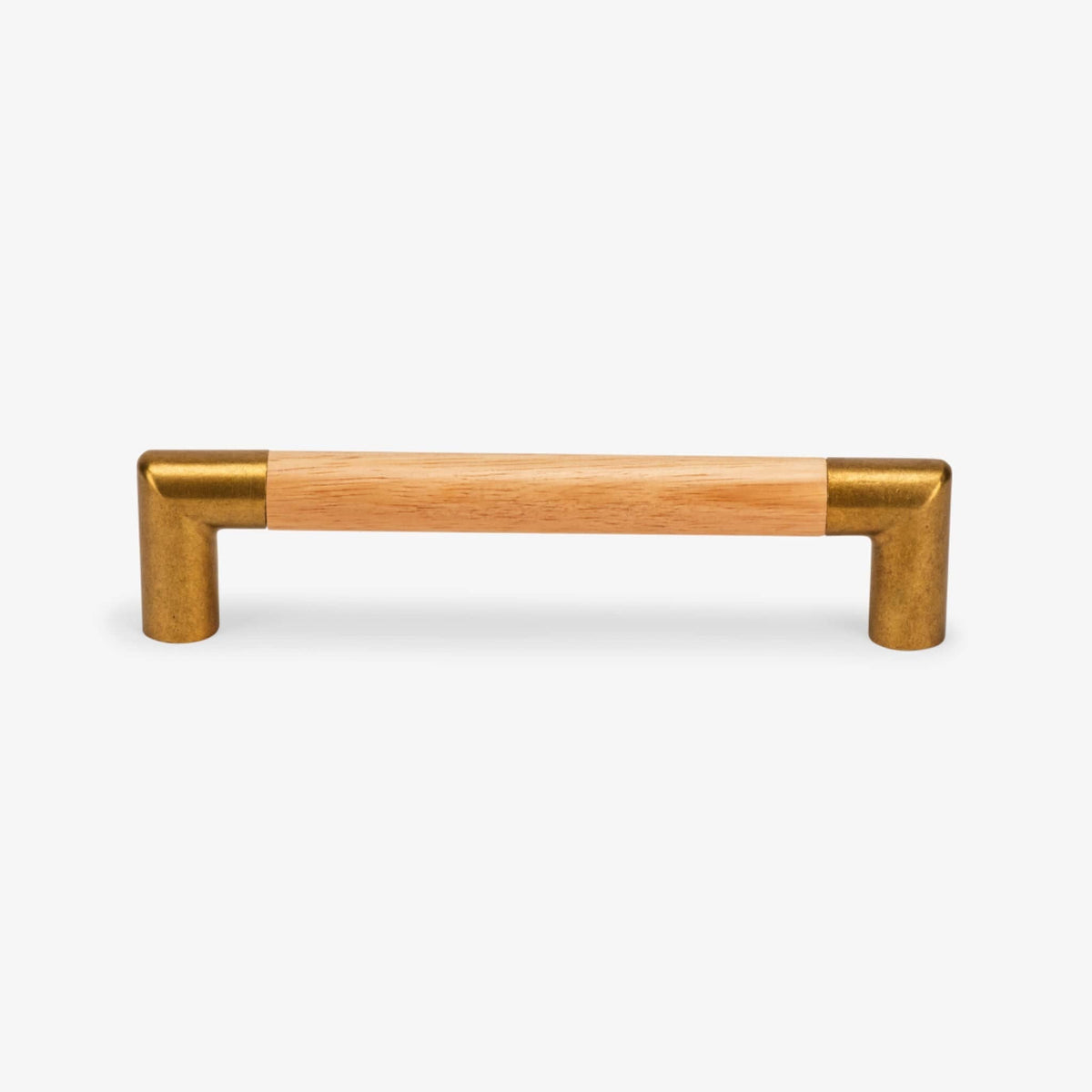 Malibu Wood Bar Pull - Burnished Brass