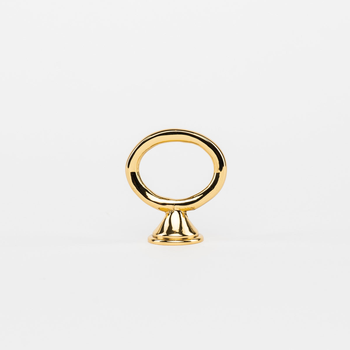 Alexandria Ring Pull - Polished Brass