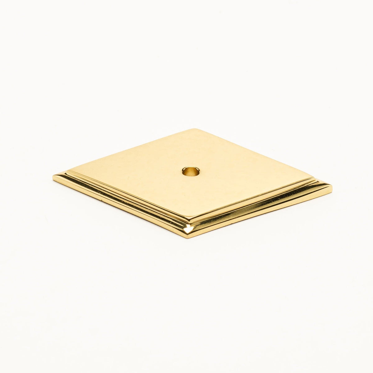 Alexandria Diamond Backplate - Polished Brass