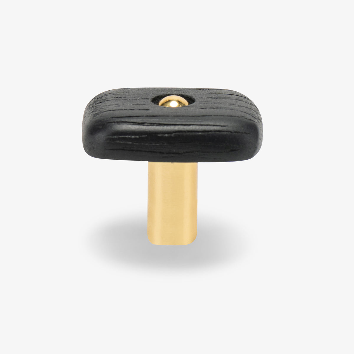 Hudson Wood Knob - Unlacquered Brass