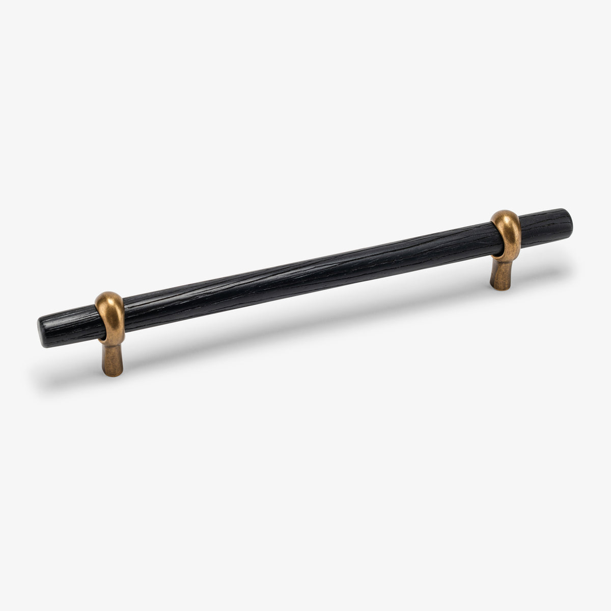 Hudson Wood Bar Pull - Burnished Brass