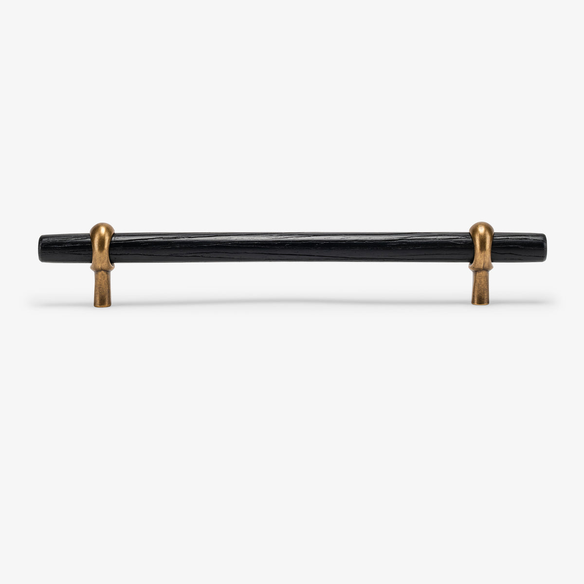 Hudson Wood Bar Pull - Burnished Brass