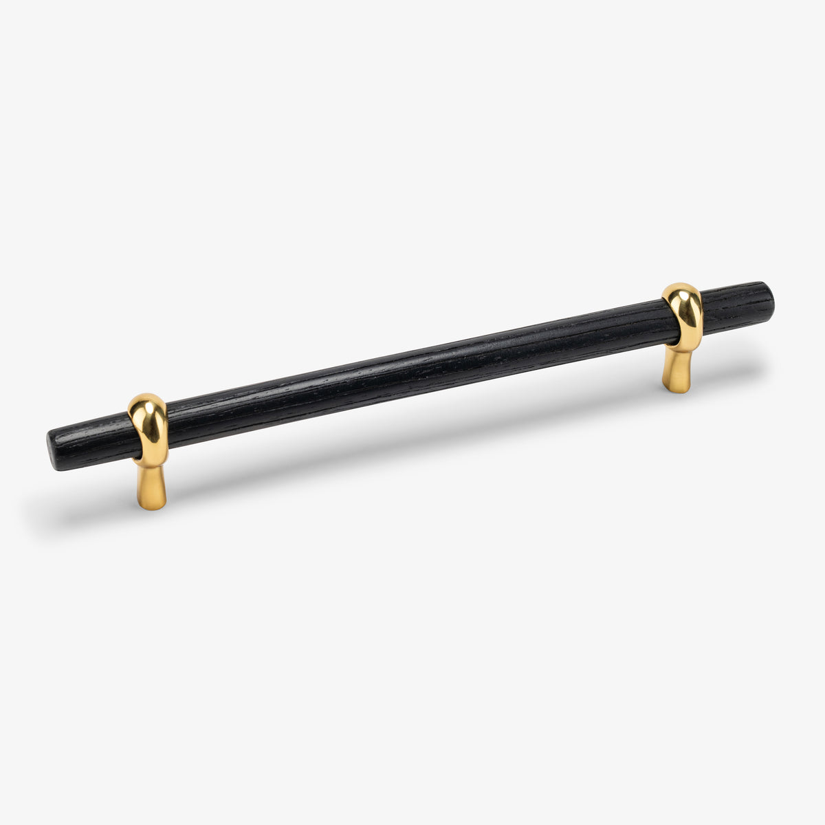 Hudson Wood Bar Pull - Unlacquered Brass