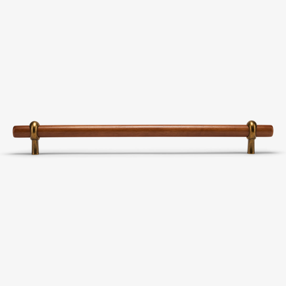 Hudson Wood Appliance Pull - Burnished Brass#Size_14" c-c#Wood_Acacia