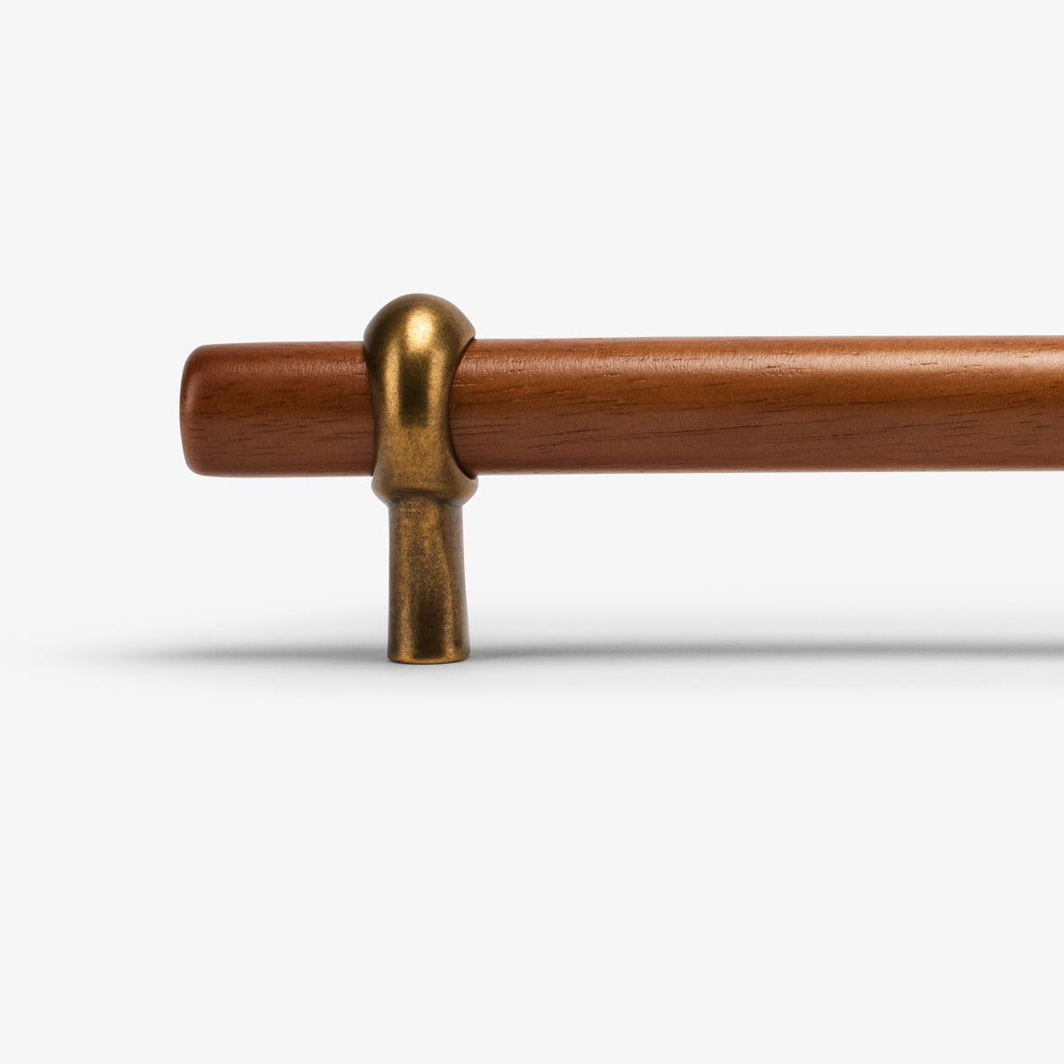 Hudson Wood Appliance Pull - Burnished Brass