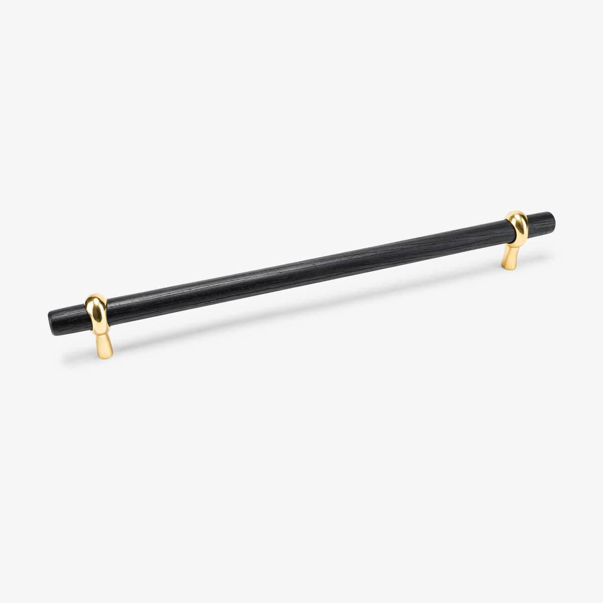 Hudson Wood Appliance Pull - Unlacquered Brass#Size_14" c-c#Wood_Ebony