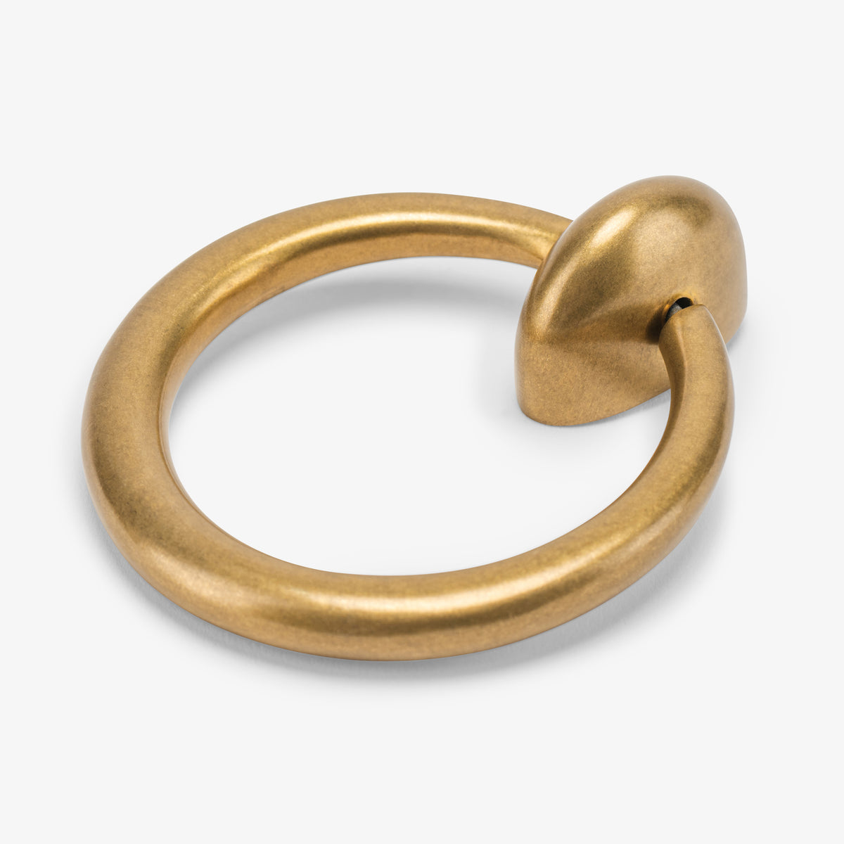 Drake 2.50" Ring Pull - Burnished Brass