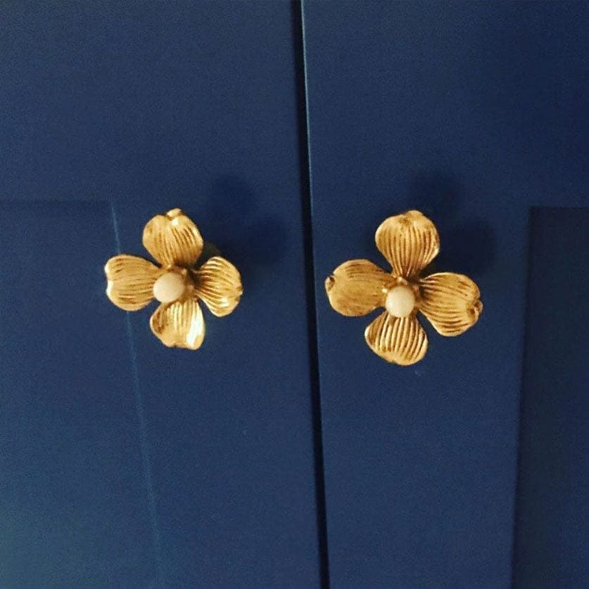 Dogwood Custom Knob - Polished Brass