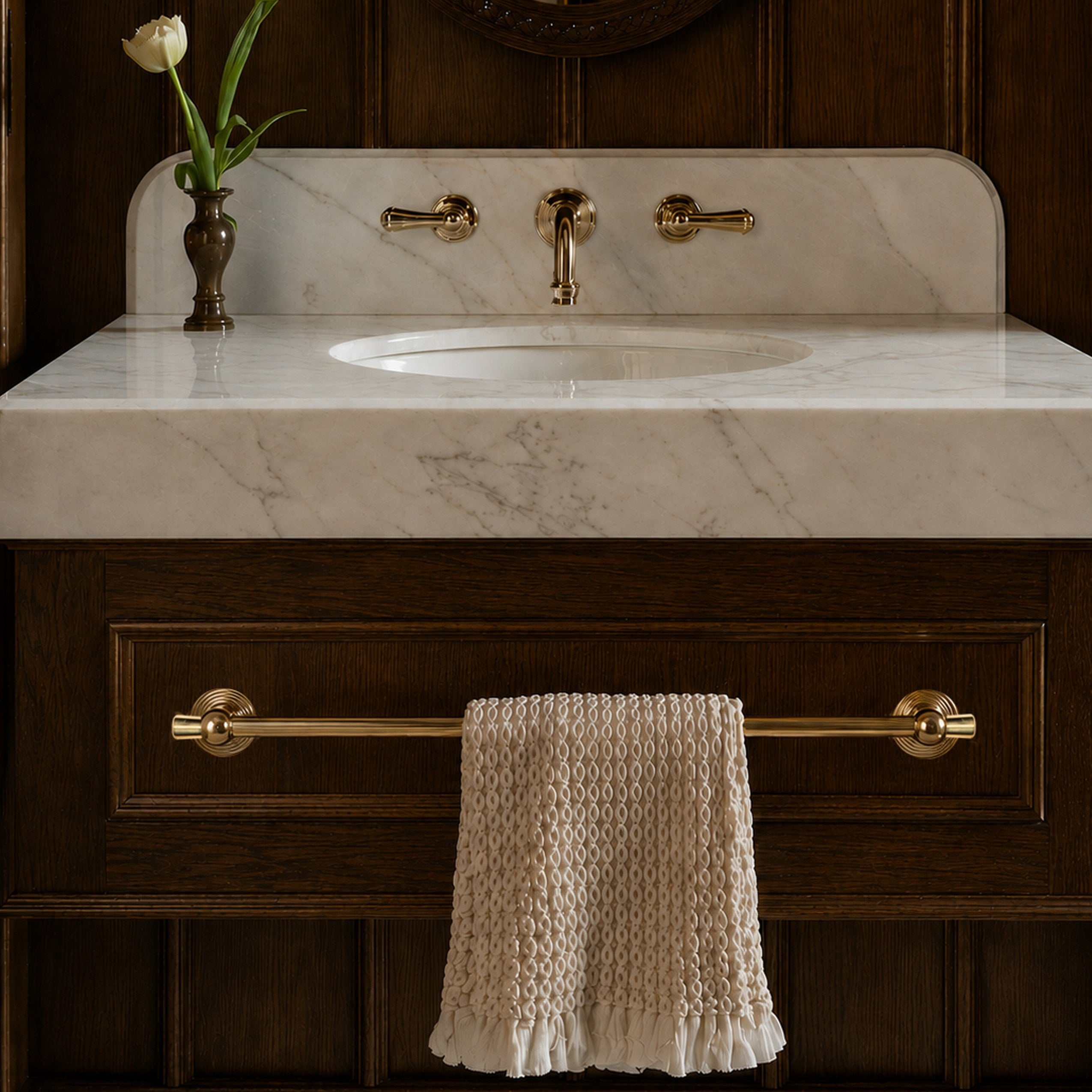 Alden Brass Towel Bar - Polished Brass