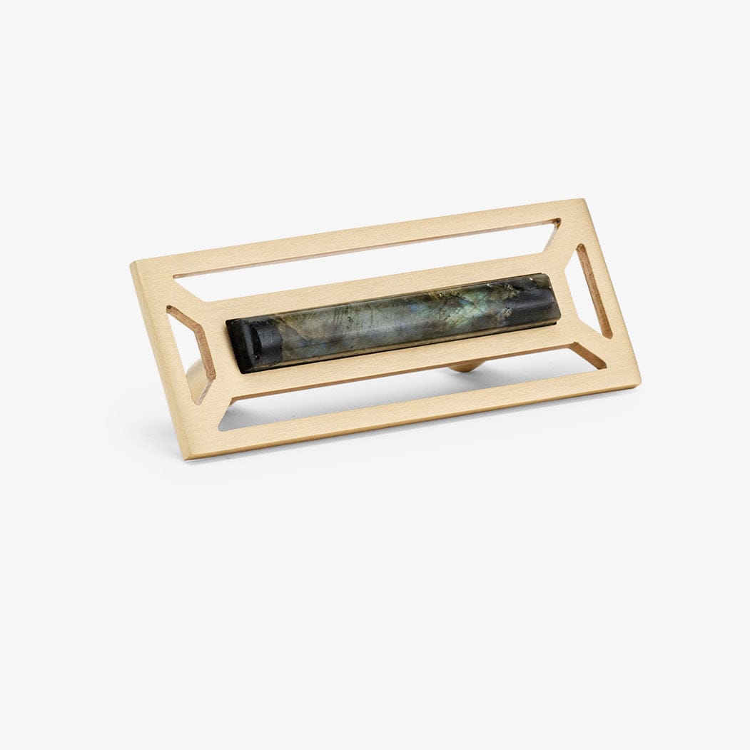 Modern Matter New McCoy 4" Custom Pull - Satin Brass Matte Pull