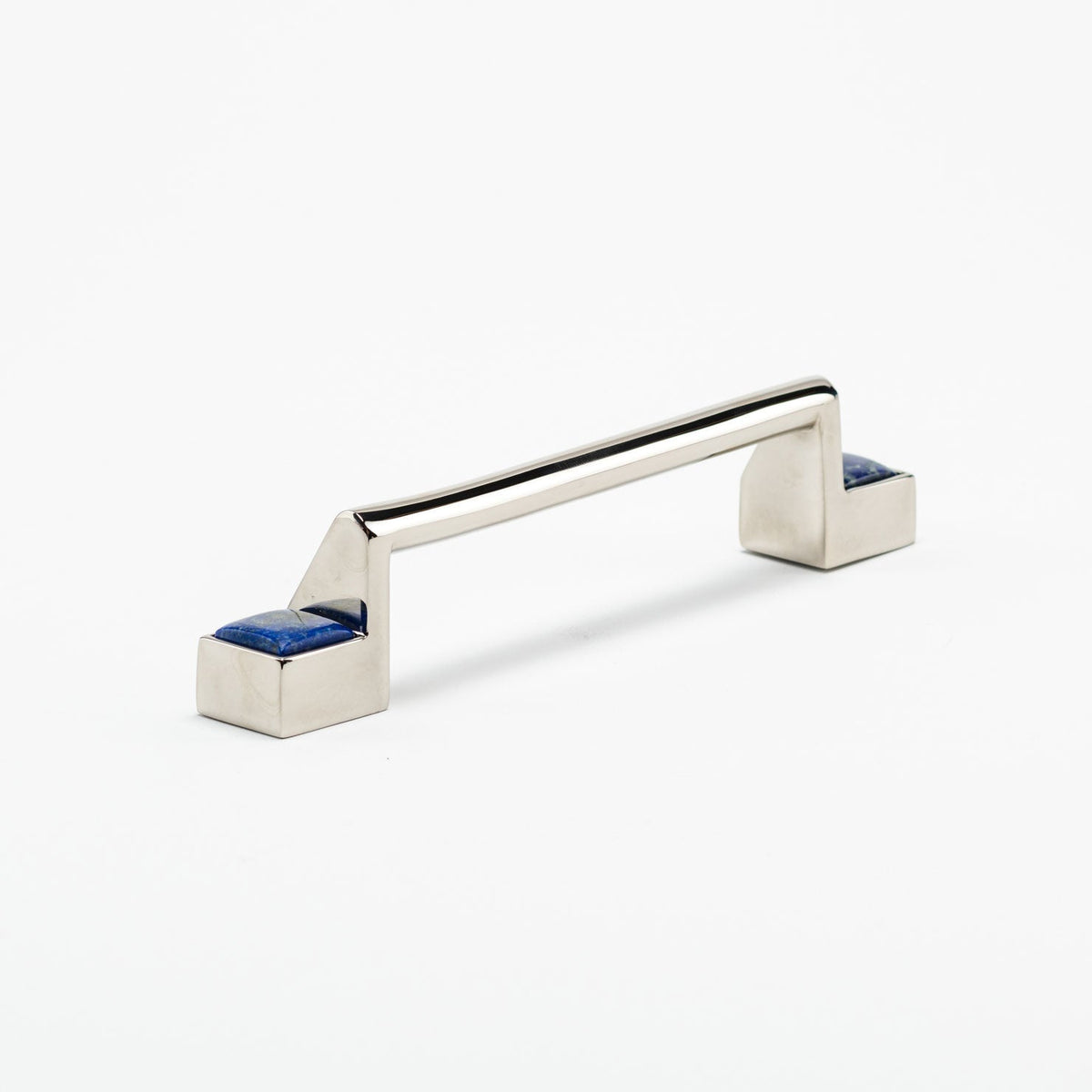 Porter Custom Bar Pull (6" cc) Gemstone Pull in Polished Nickel In