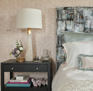 A Blushing Bedroom at the Traditional Home Hamptons Show House