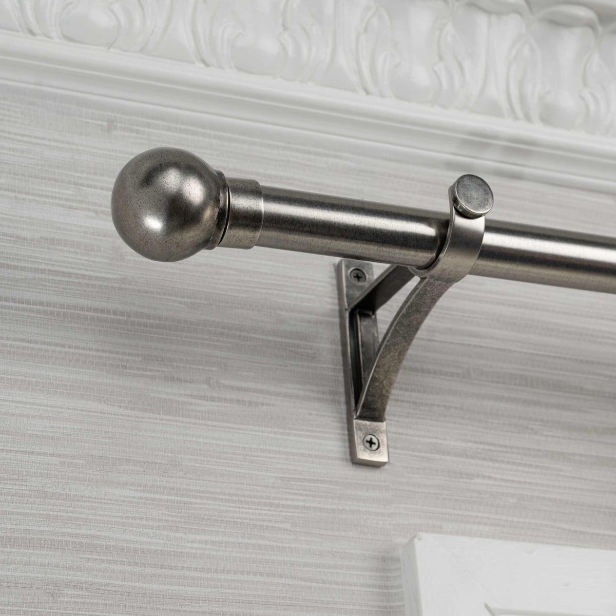 Allegra Finial Set – Antique Nickel#Size_1.75"#Fits Rod Diameter_1"