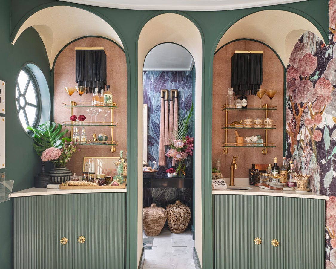Interior by Traci Connell for the 2021 Kips Bay Dallas. Photography by Stephen Karlisch. Connell uses our Mayan Snake Knob.