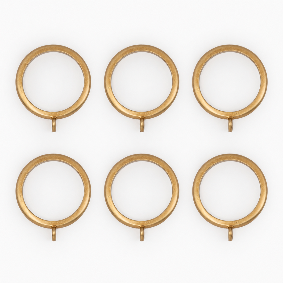 Curtain Rings - Antique Nickel - Set of 6