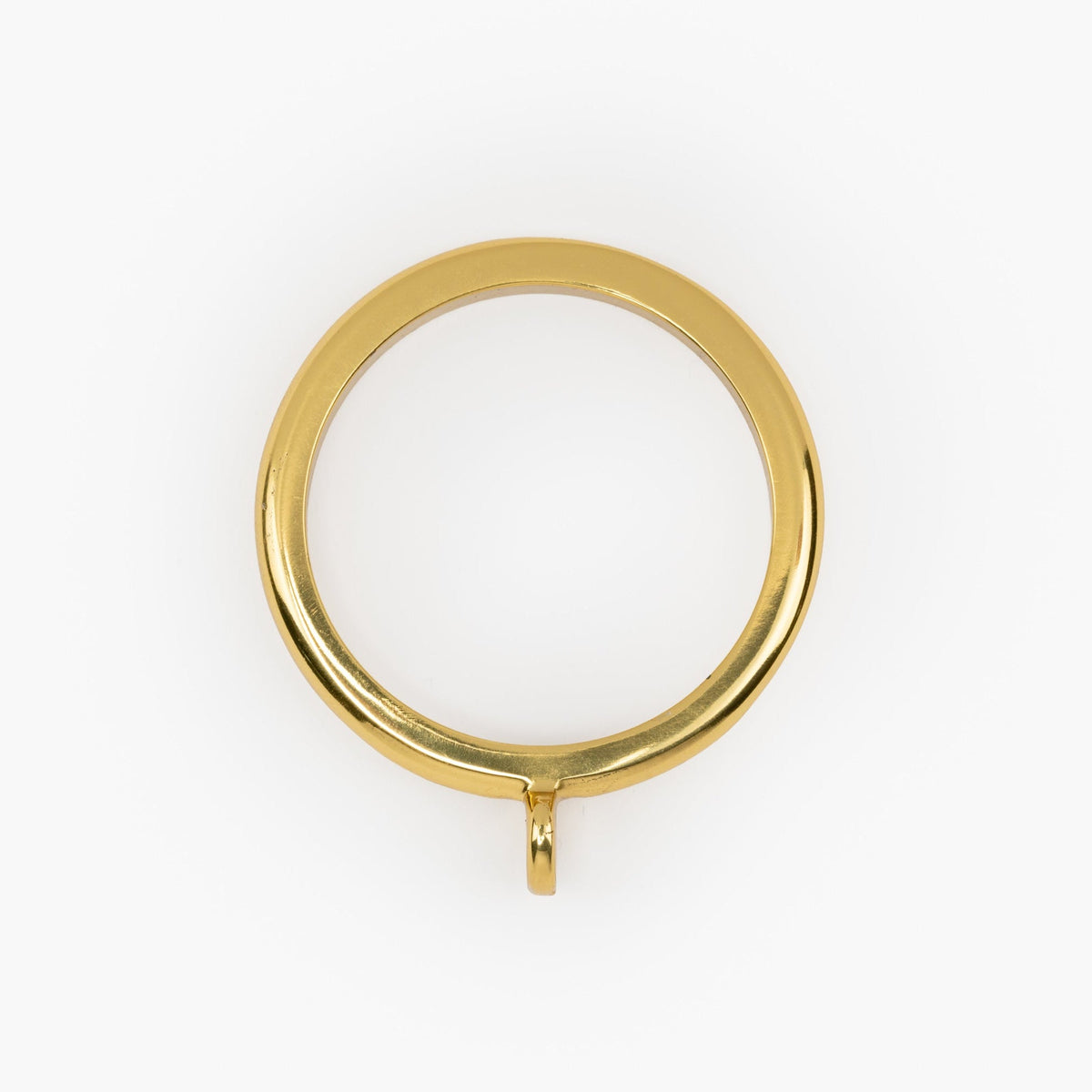 Curtain Rings - Polished Brass - Set of 6