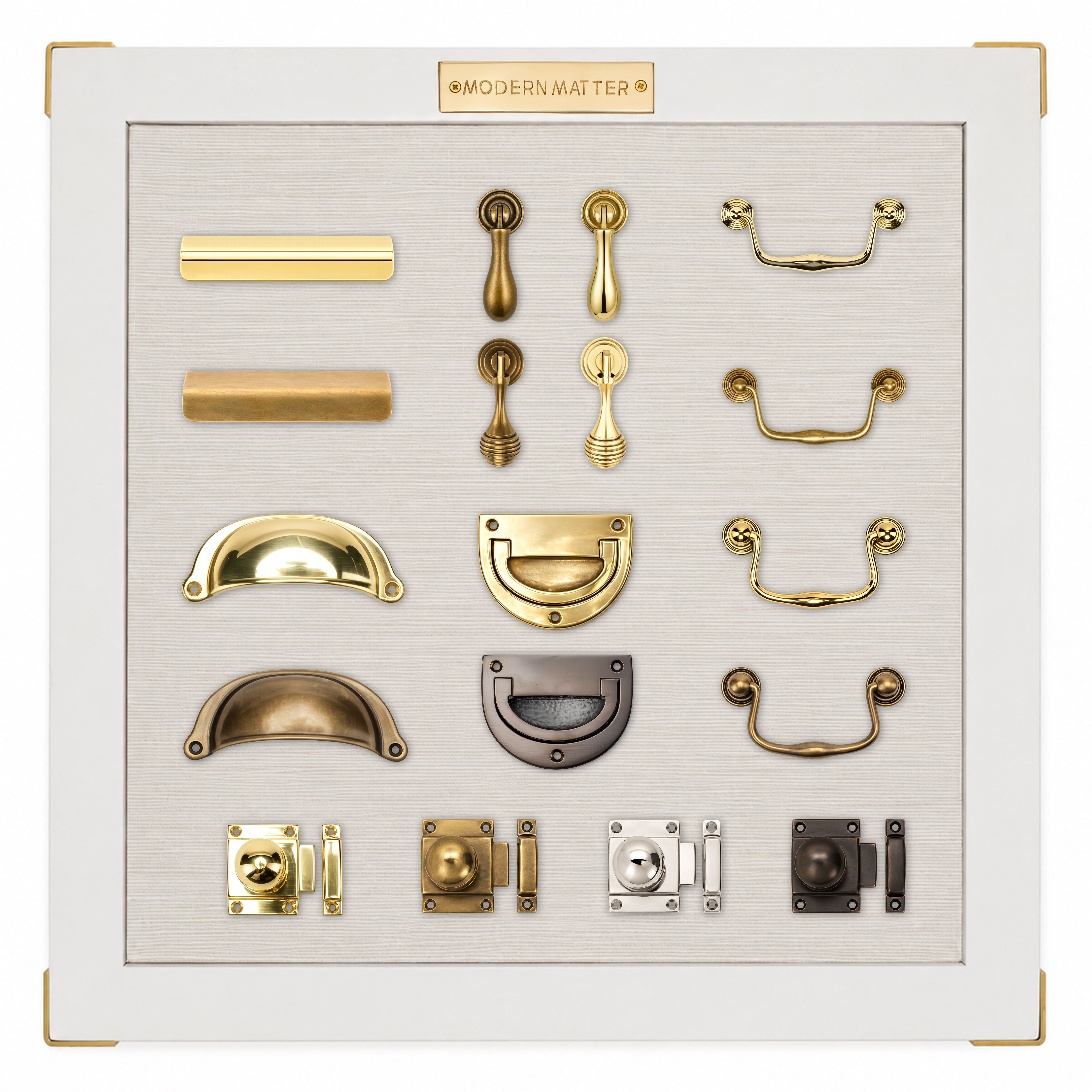 Cabinet Sample Board - Bins & Latches