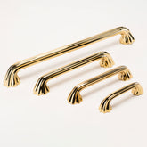 Lily Pull in Polished Brass