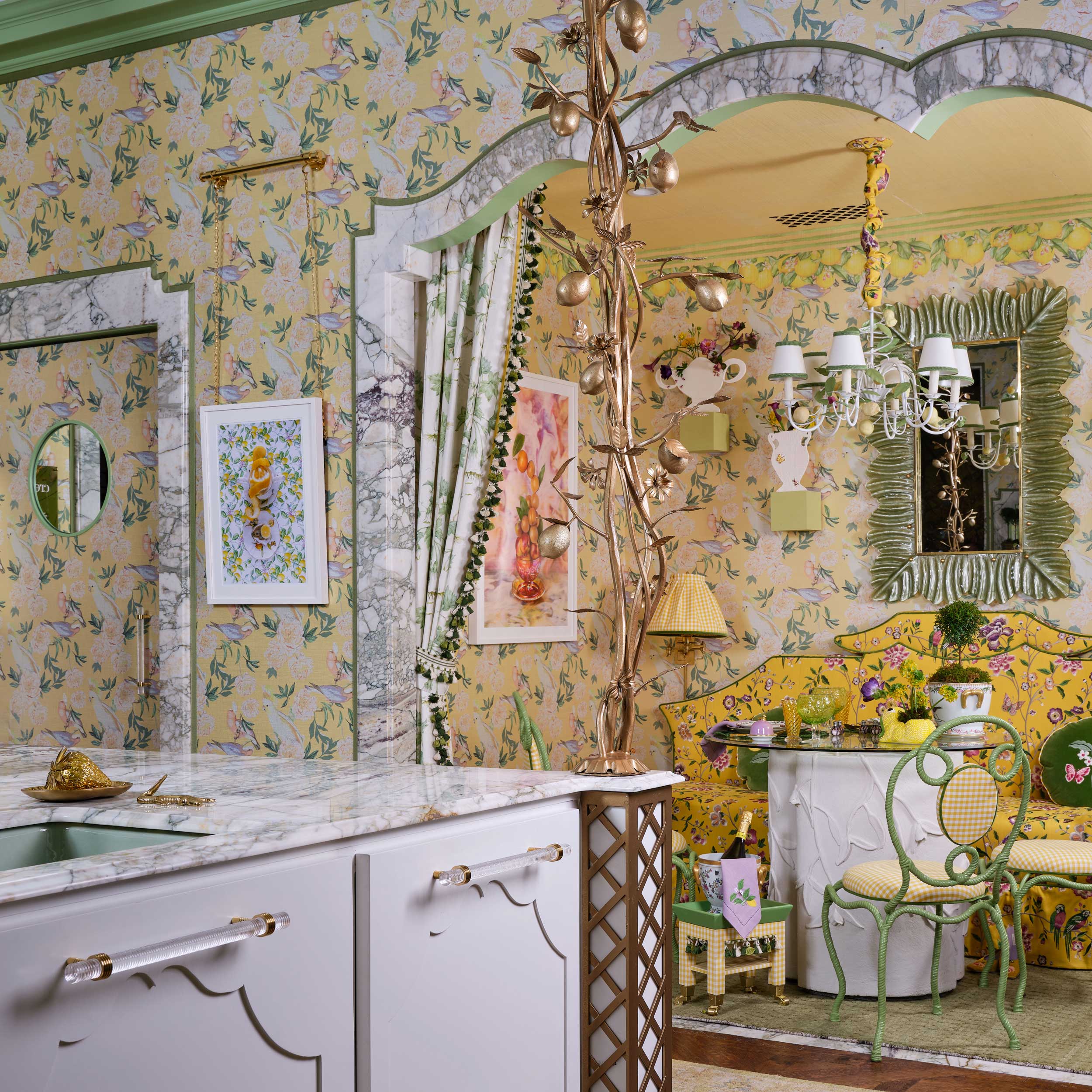 The Citrus Garden! A Kitchen made for Dancing and Celebrating at the Kips Bay Dallas