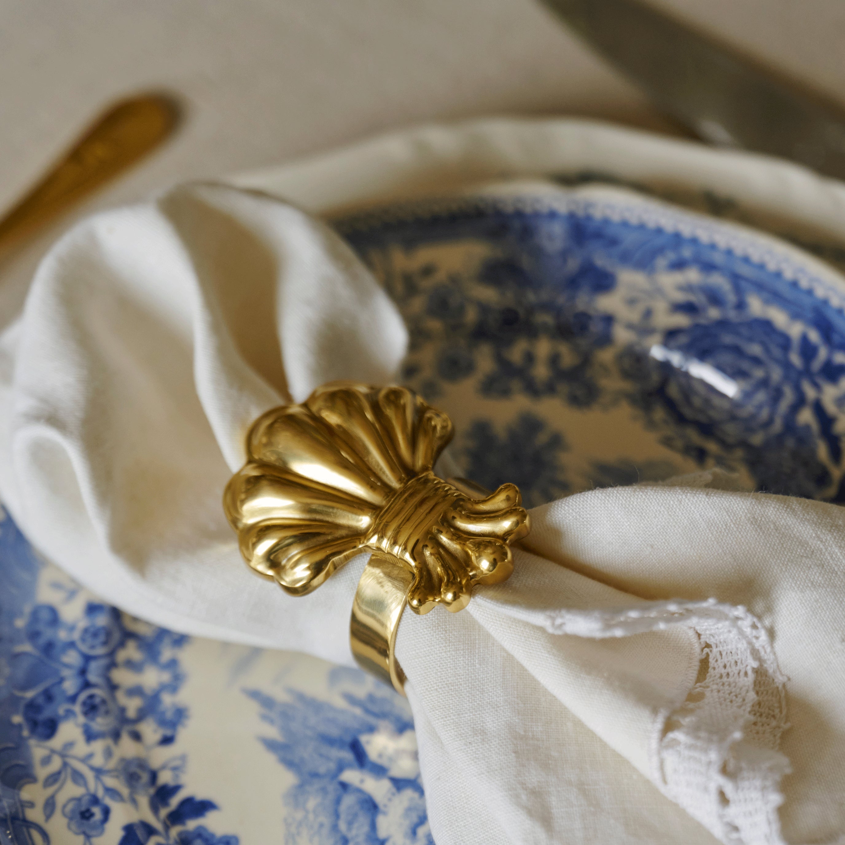 Coque Napkin Rings - Unlacquered Brass