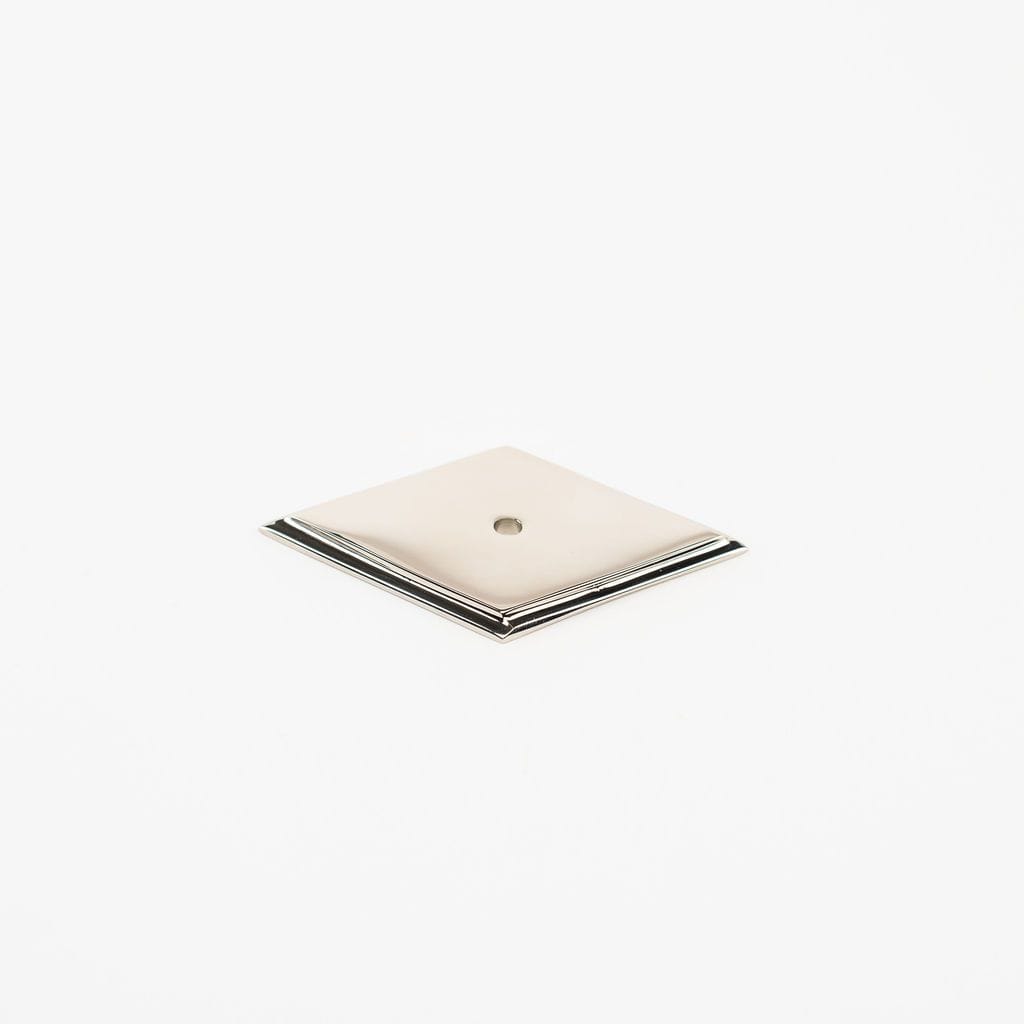 Alexandria Diamond Backplate - Polished Nickel
