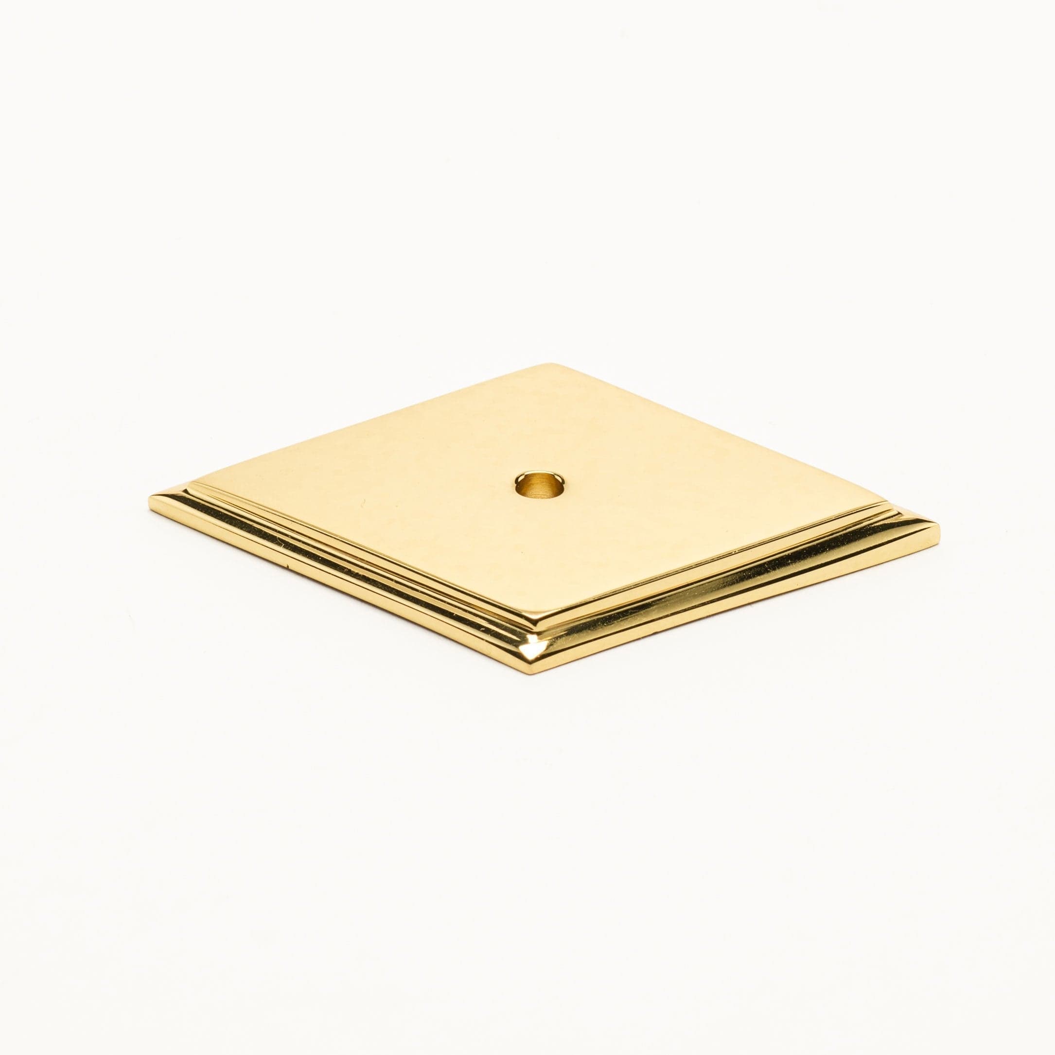 Alexandria Diamond Backplate - Polished Brass