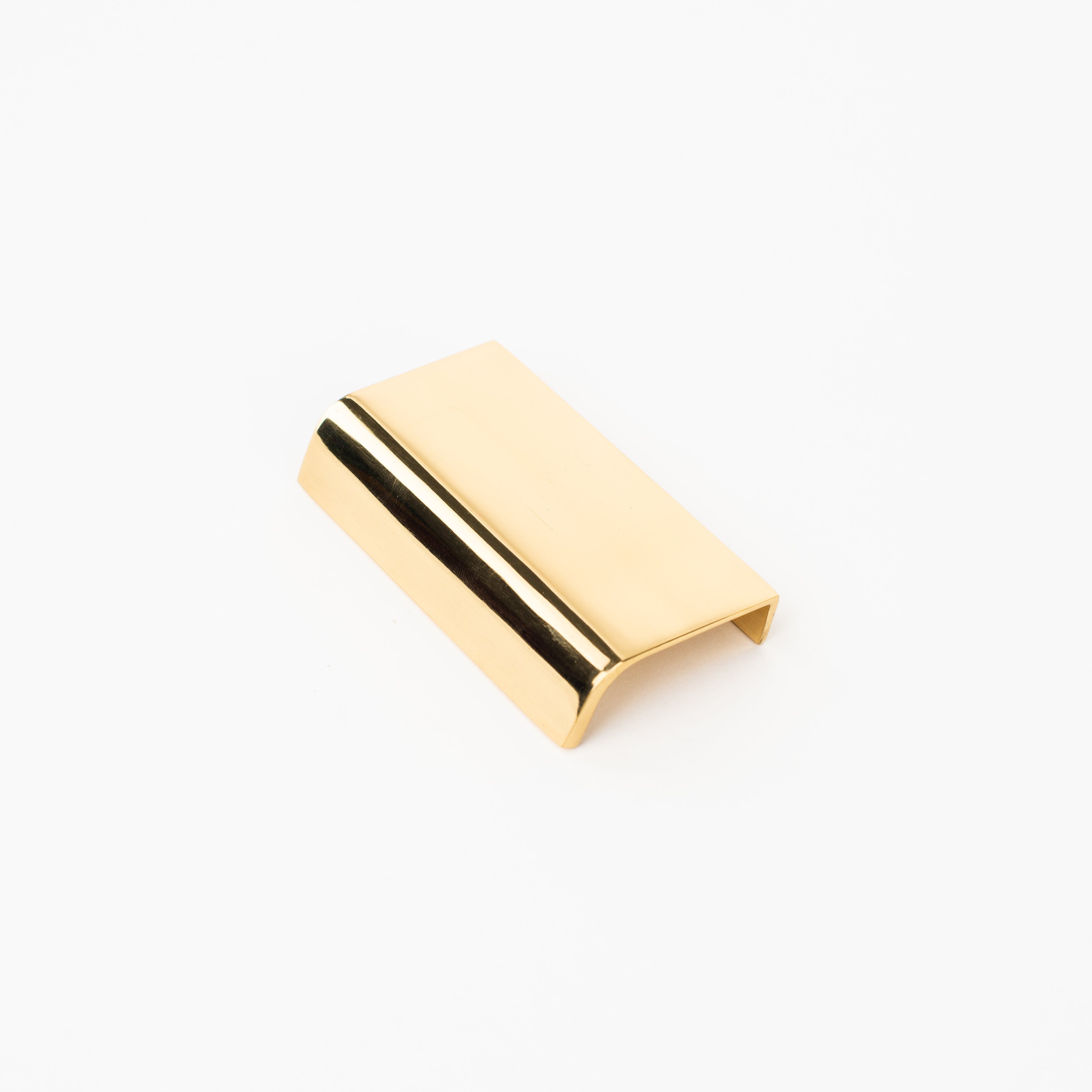 Alexandria 4" Waterfall Pull - Polished Brass