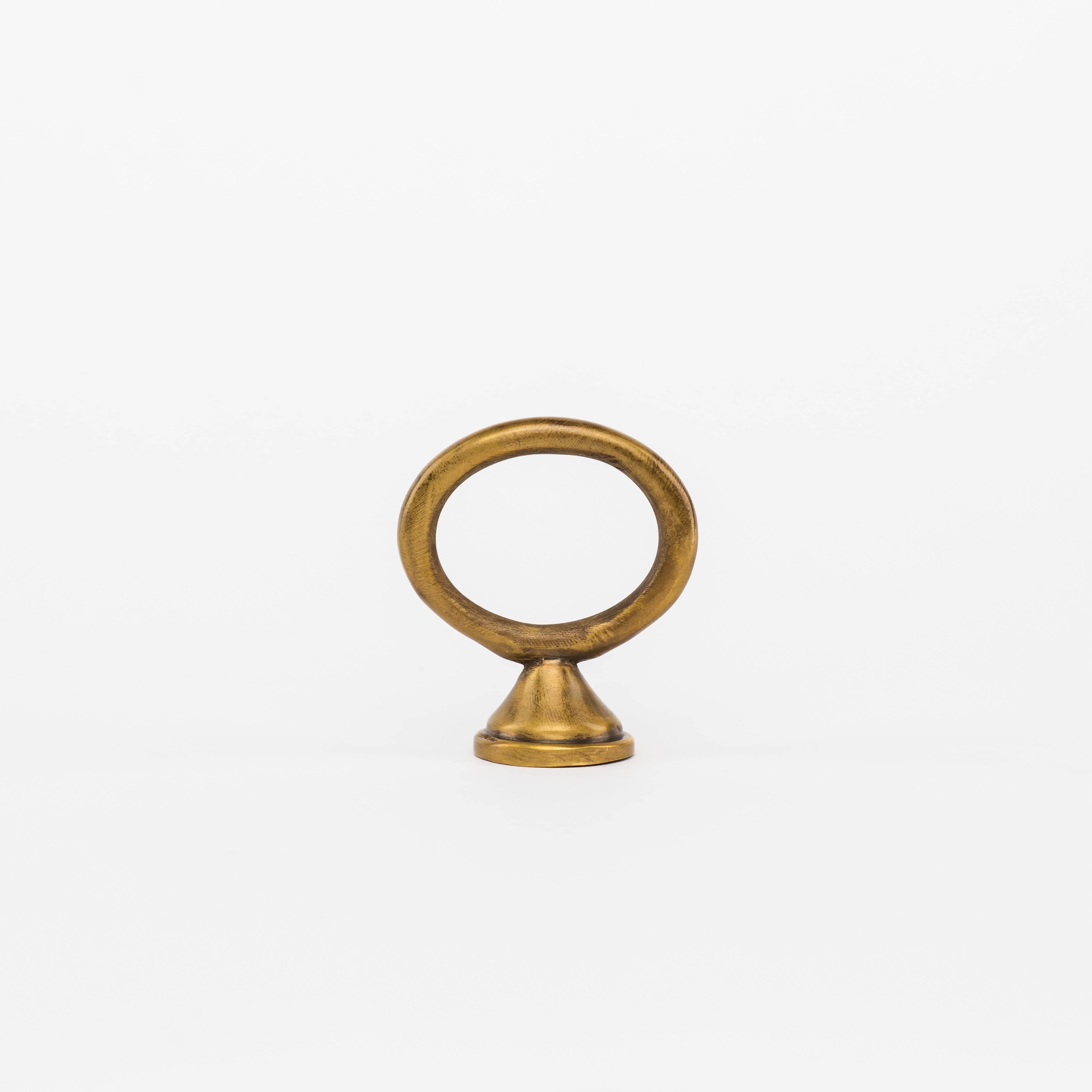 Alexandria Ring Pull - Burnished Brass