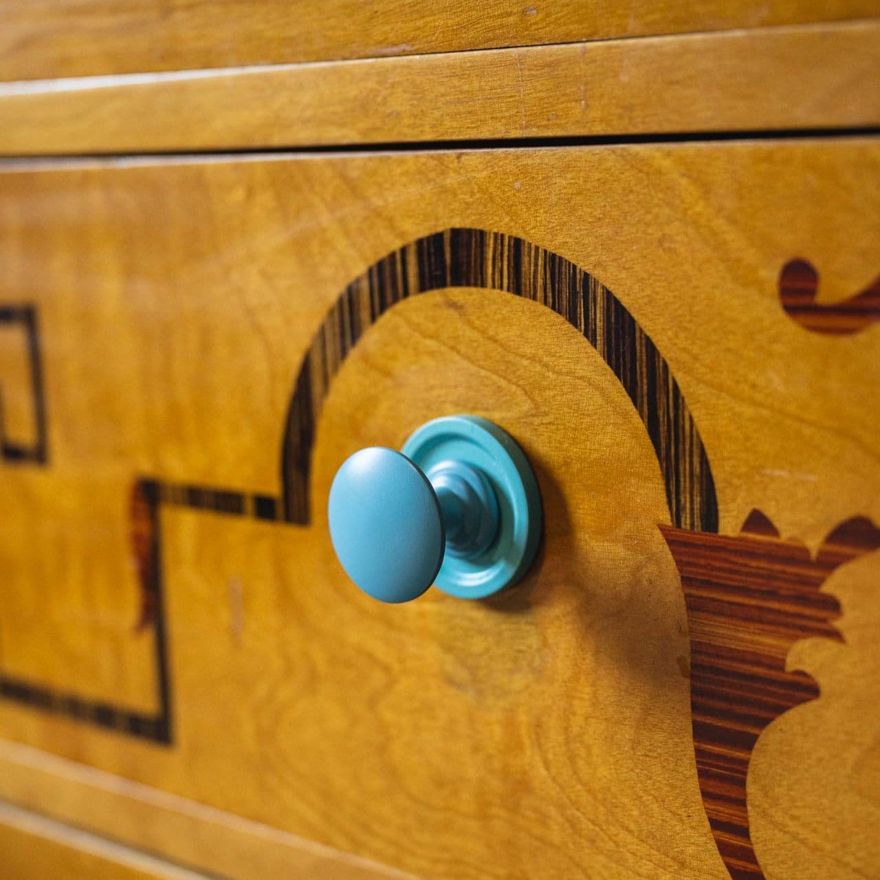 Beauport 1.25" Powder Coated Knob - Newport Blue