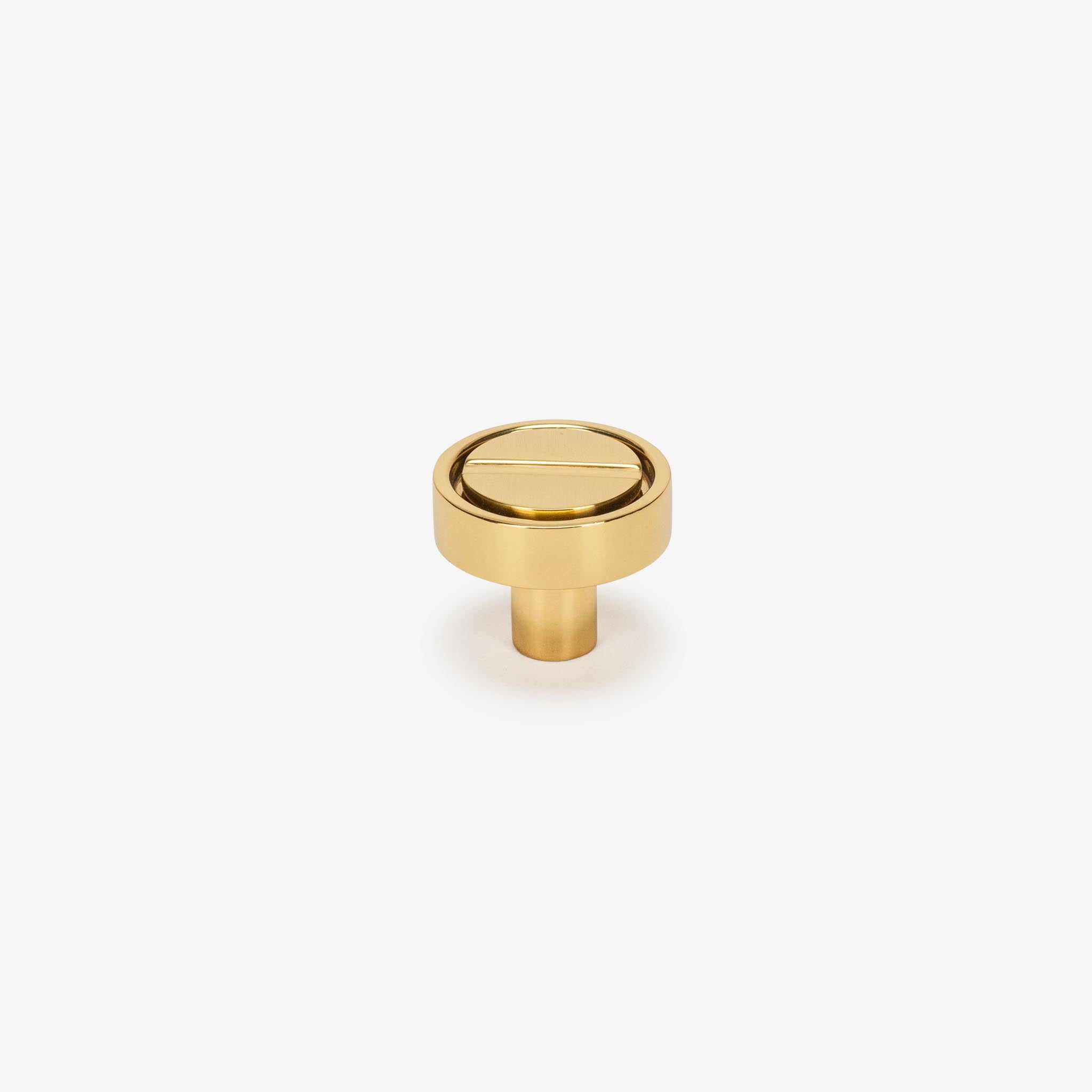 Archimede 1.25" Solid Brass Knob - Polished Brass