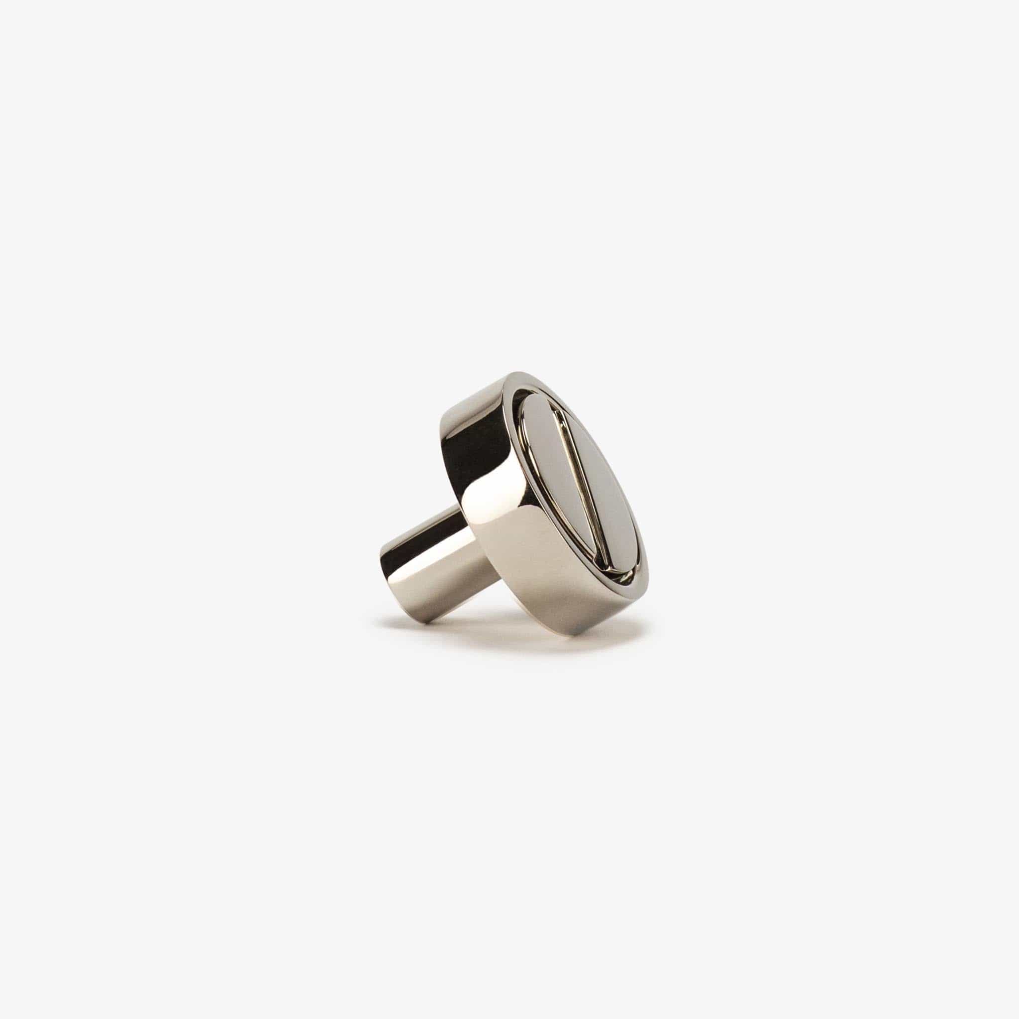 Archimede 1.25" Solid Brass Knob - Polished Nickel