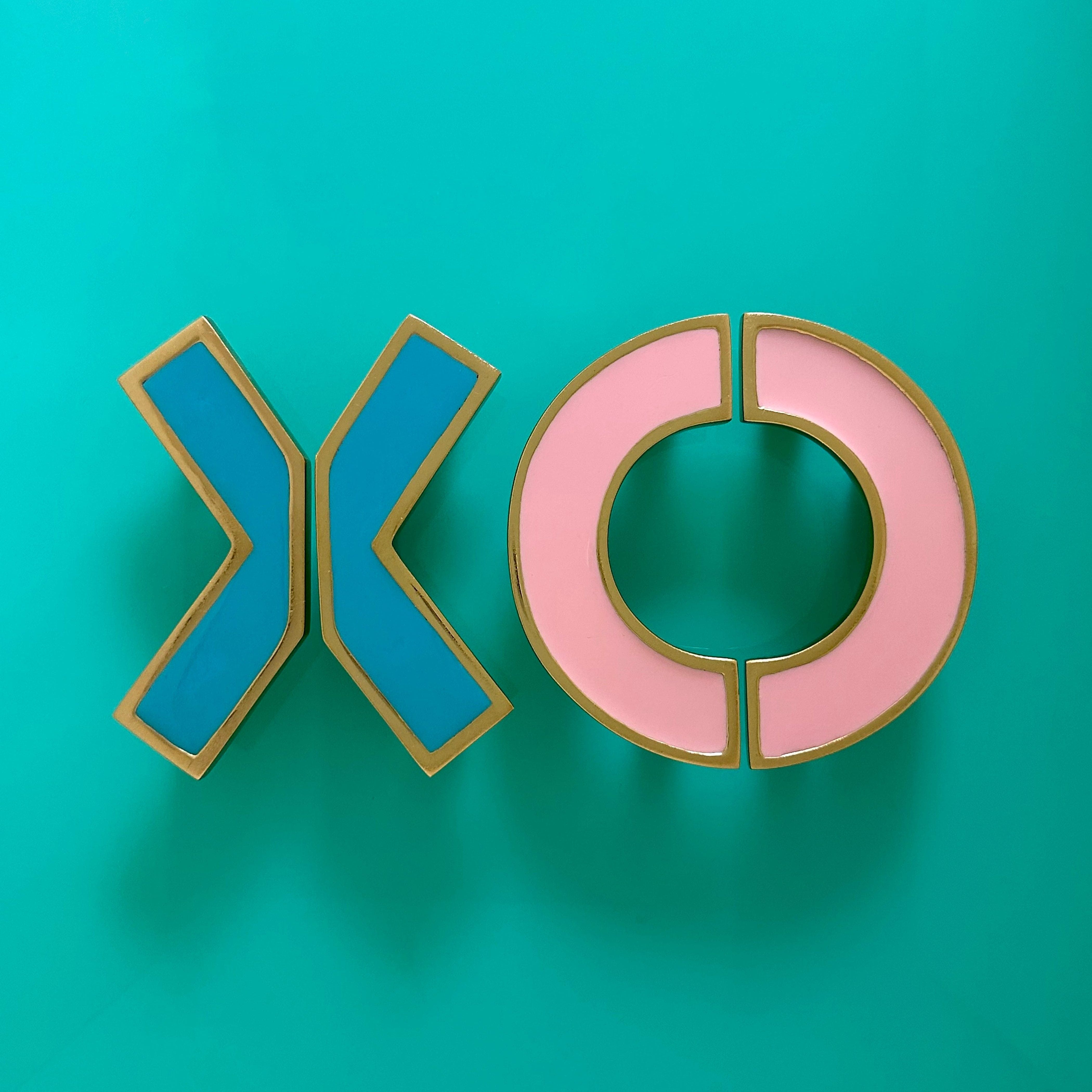 O Enamel Pull Set (3" c-c) - Flamingo