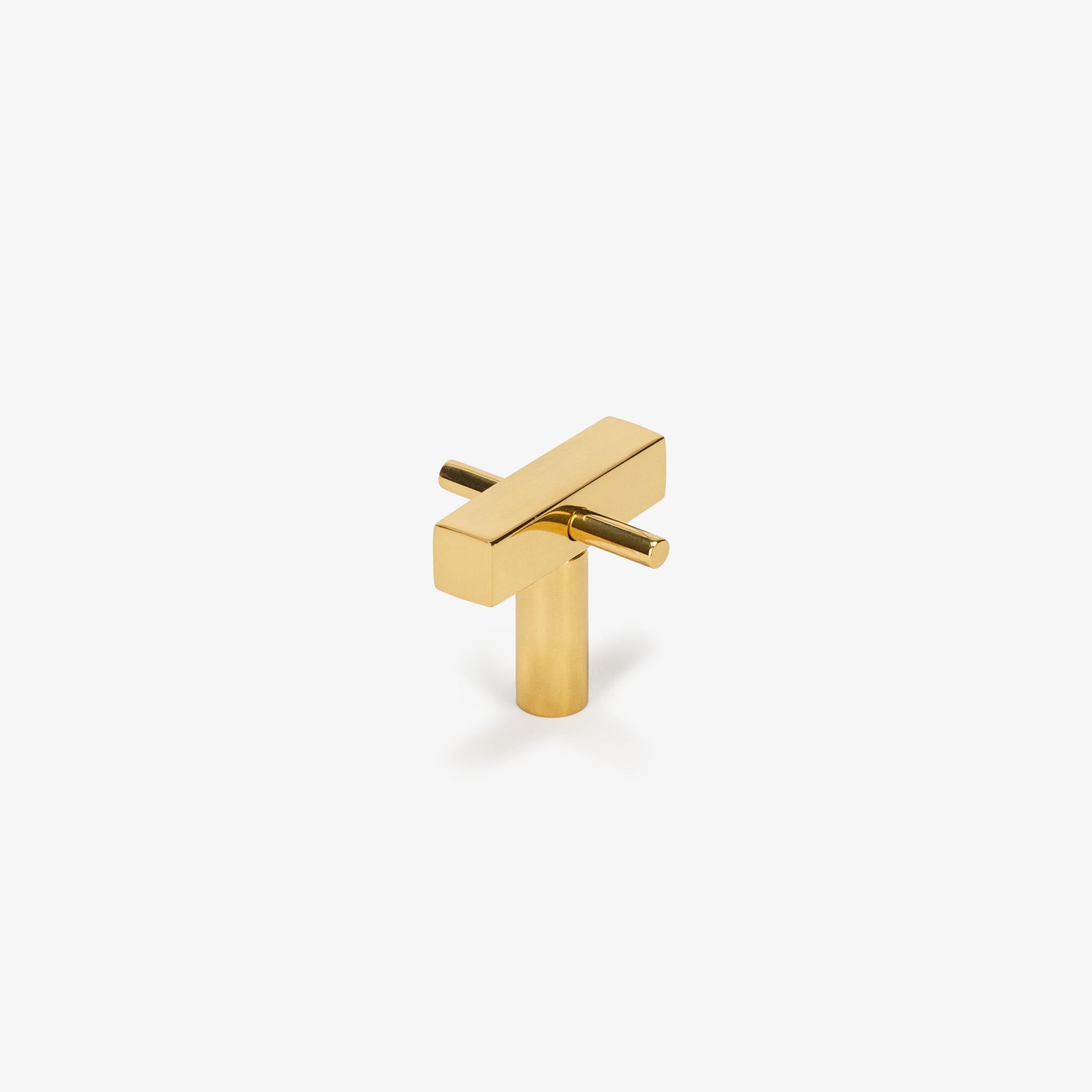 Rebar 1.25" Solid Brass Knob - Polished Brass