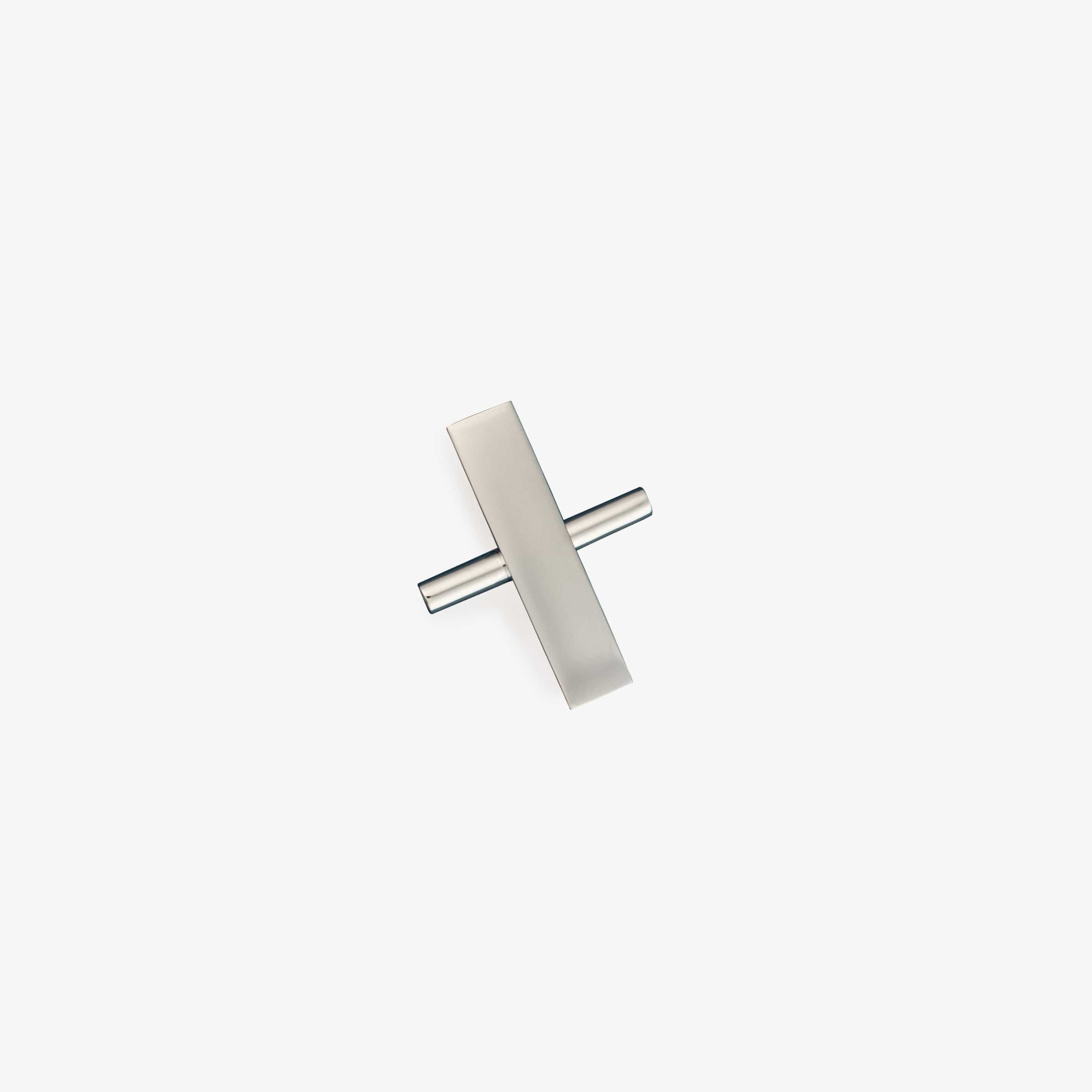 Rebar 1.25" Solid Brass Knob - Polished Nickel