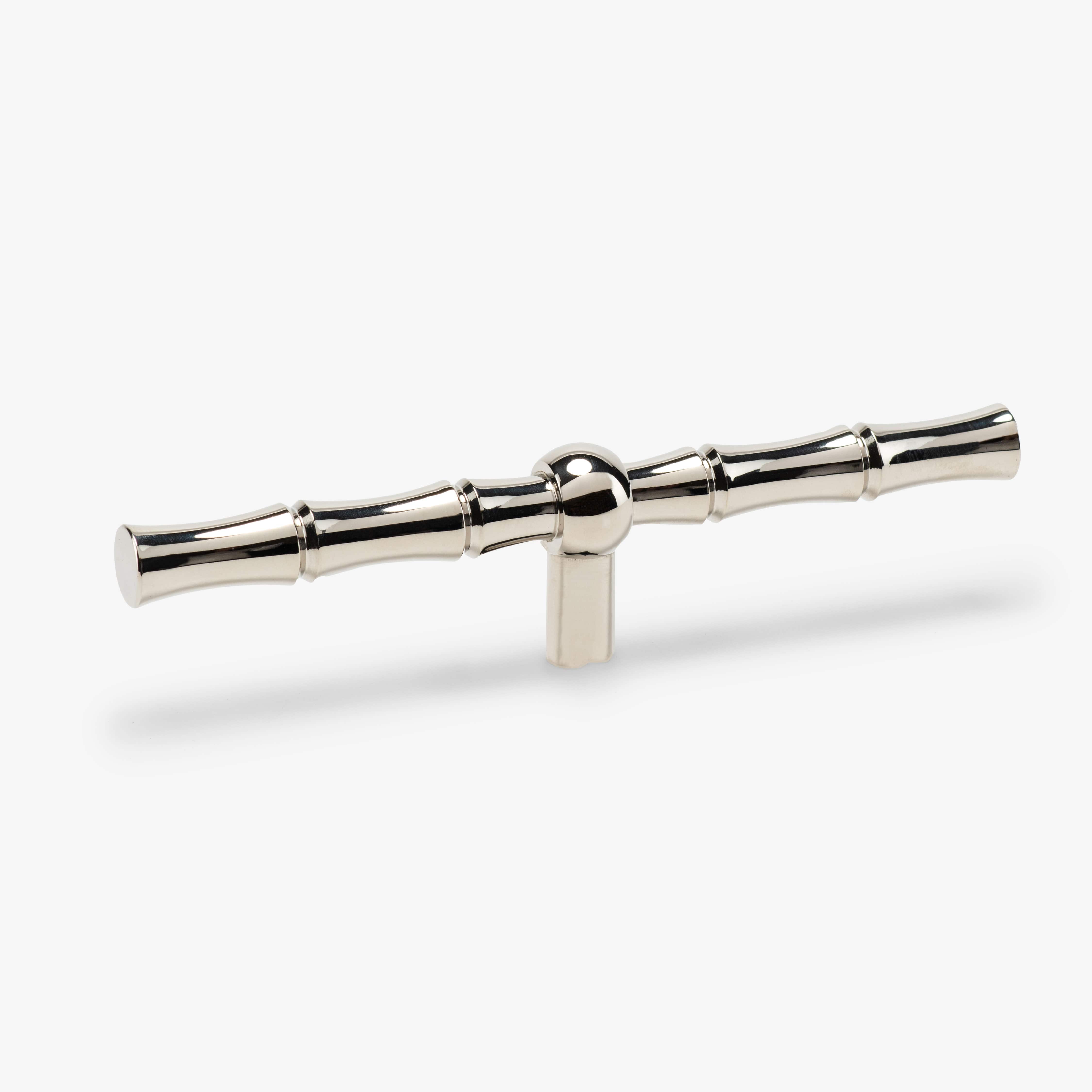 Bamboo Pull - Polished Nickel