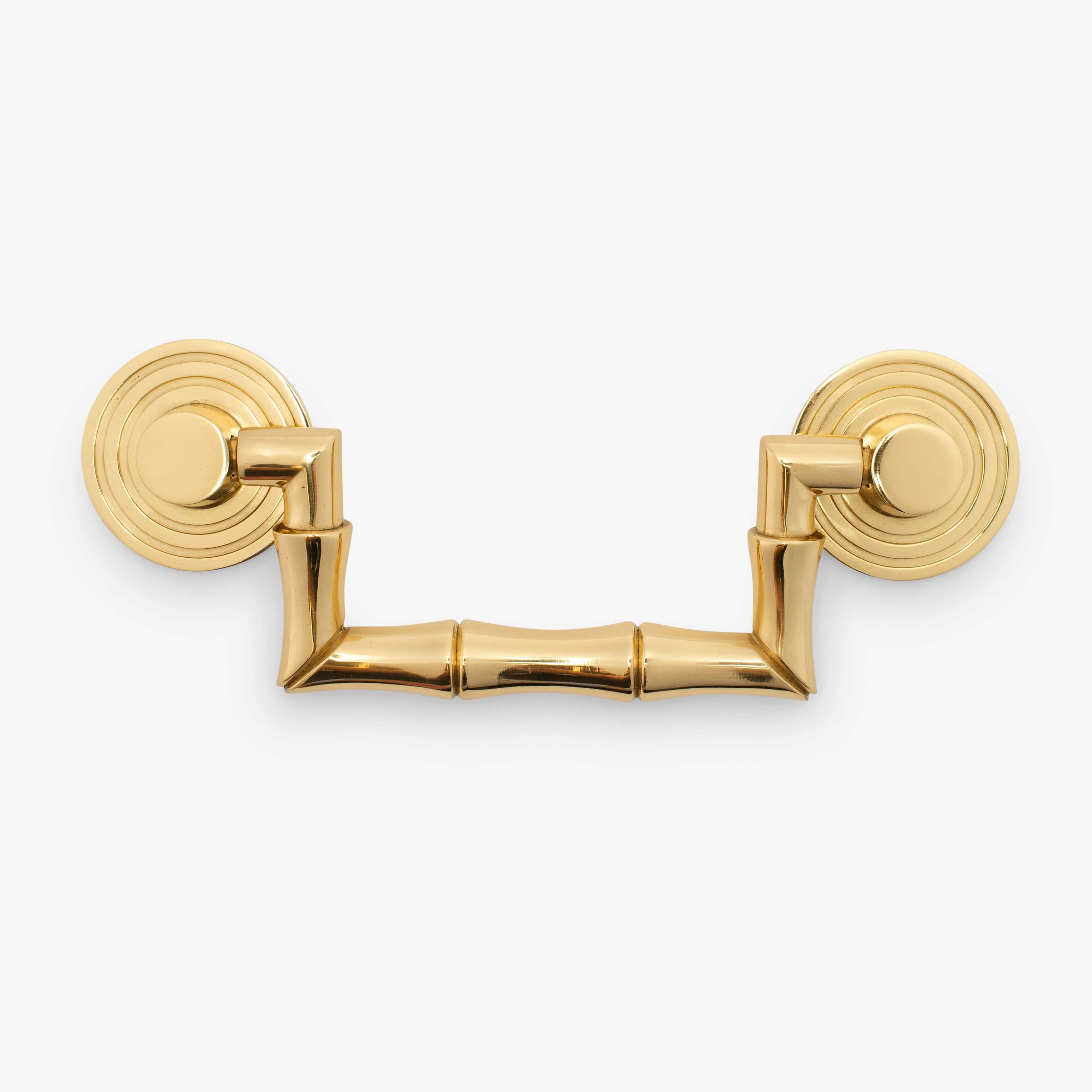 Bamboo Drop Pull - Polished Brass